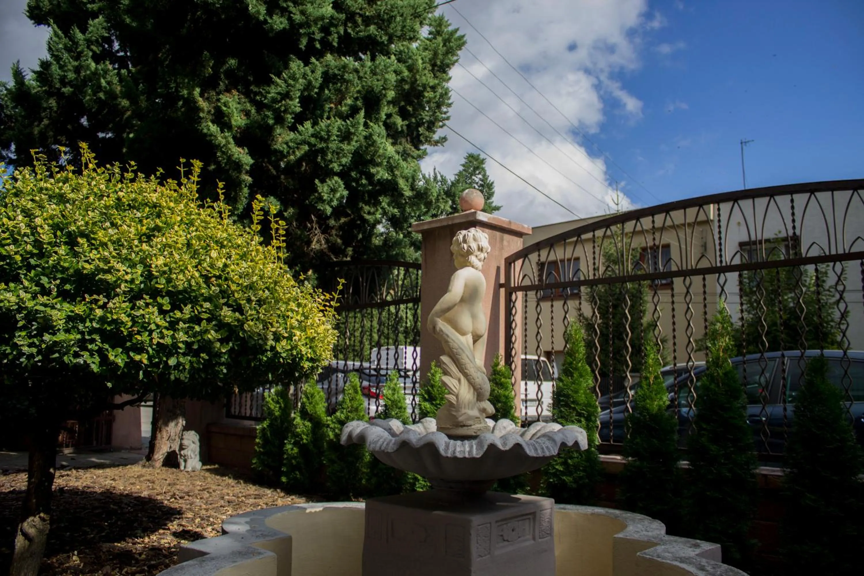 Facade/entrance in Magic Garden Hostel