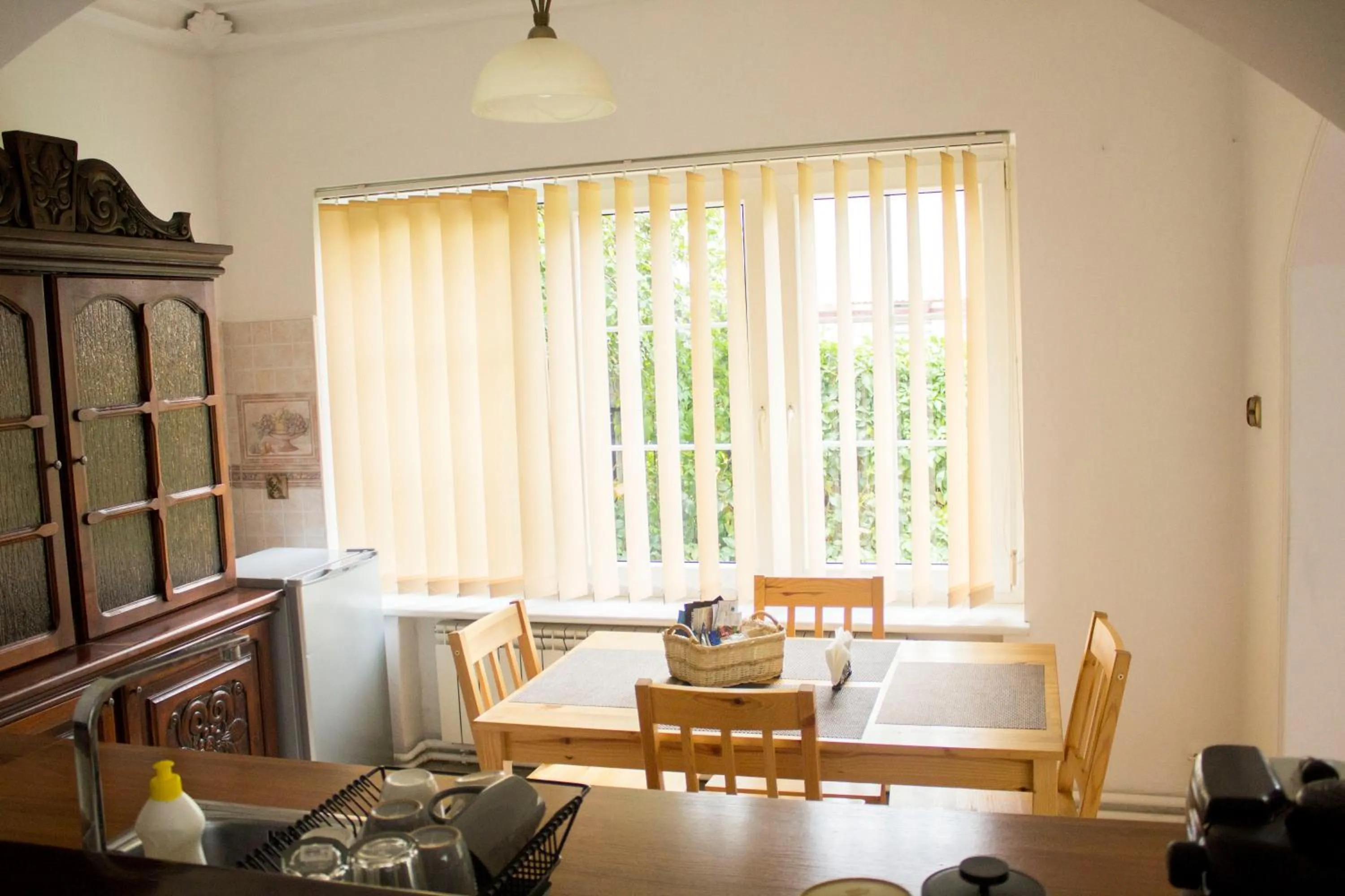 Communal kitchen in Magic Garden Hostel