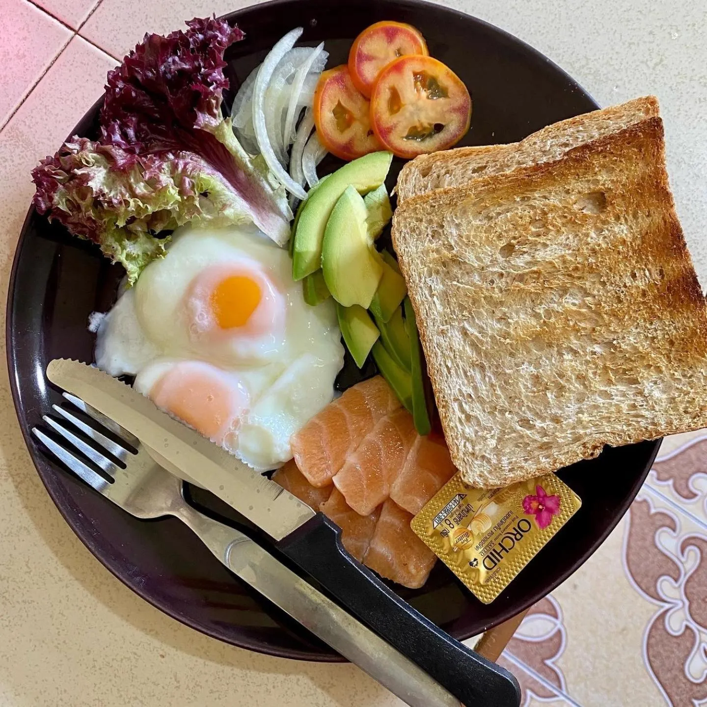 Breakfast in Rainbow Bungalow Haadrin Koh Phangan