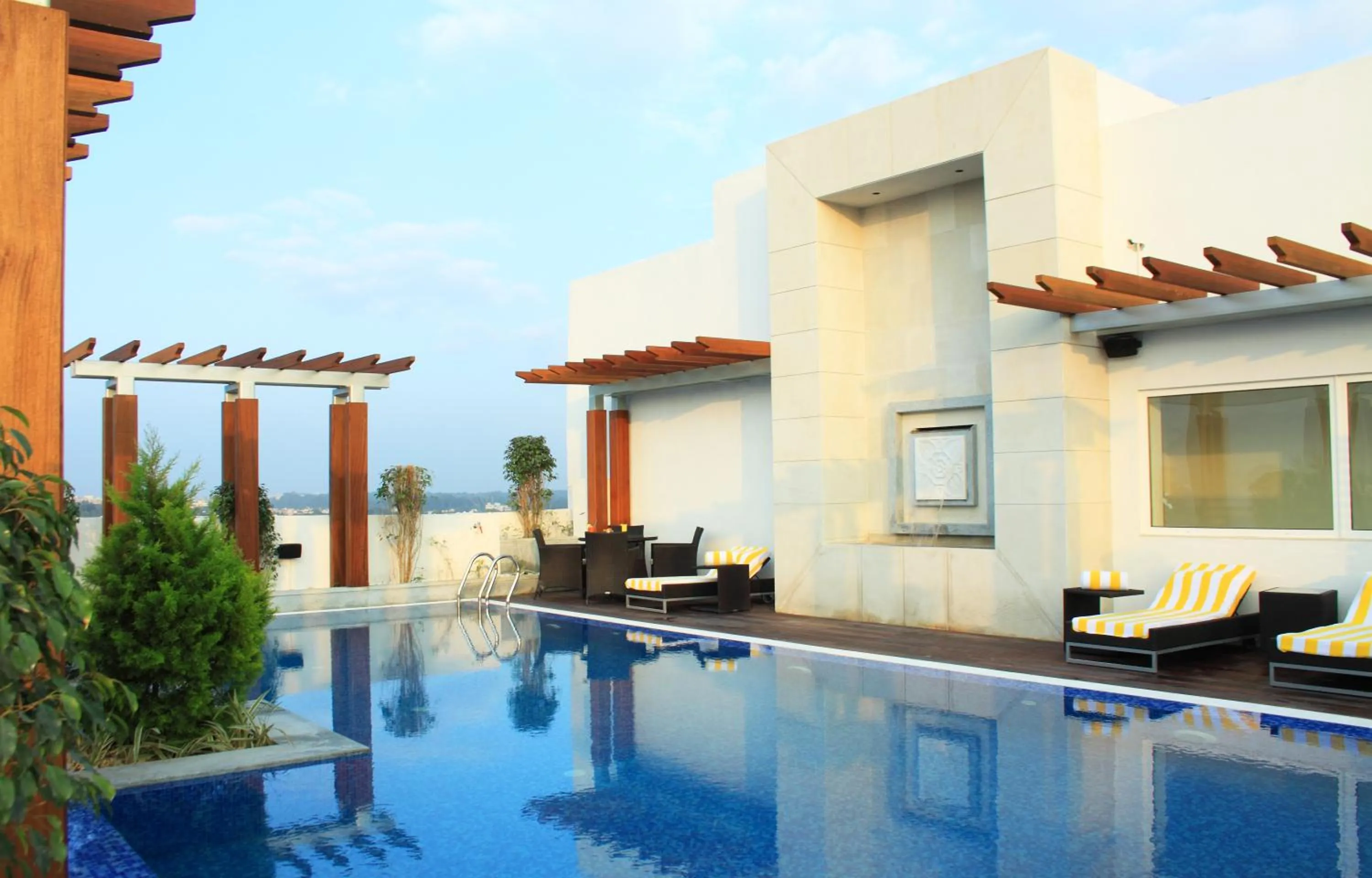 Swimming pool in Lemon Tree Hotel, Gachibowli, Hyderabad