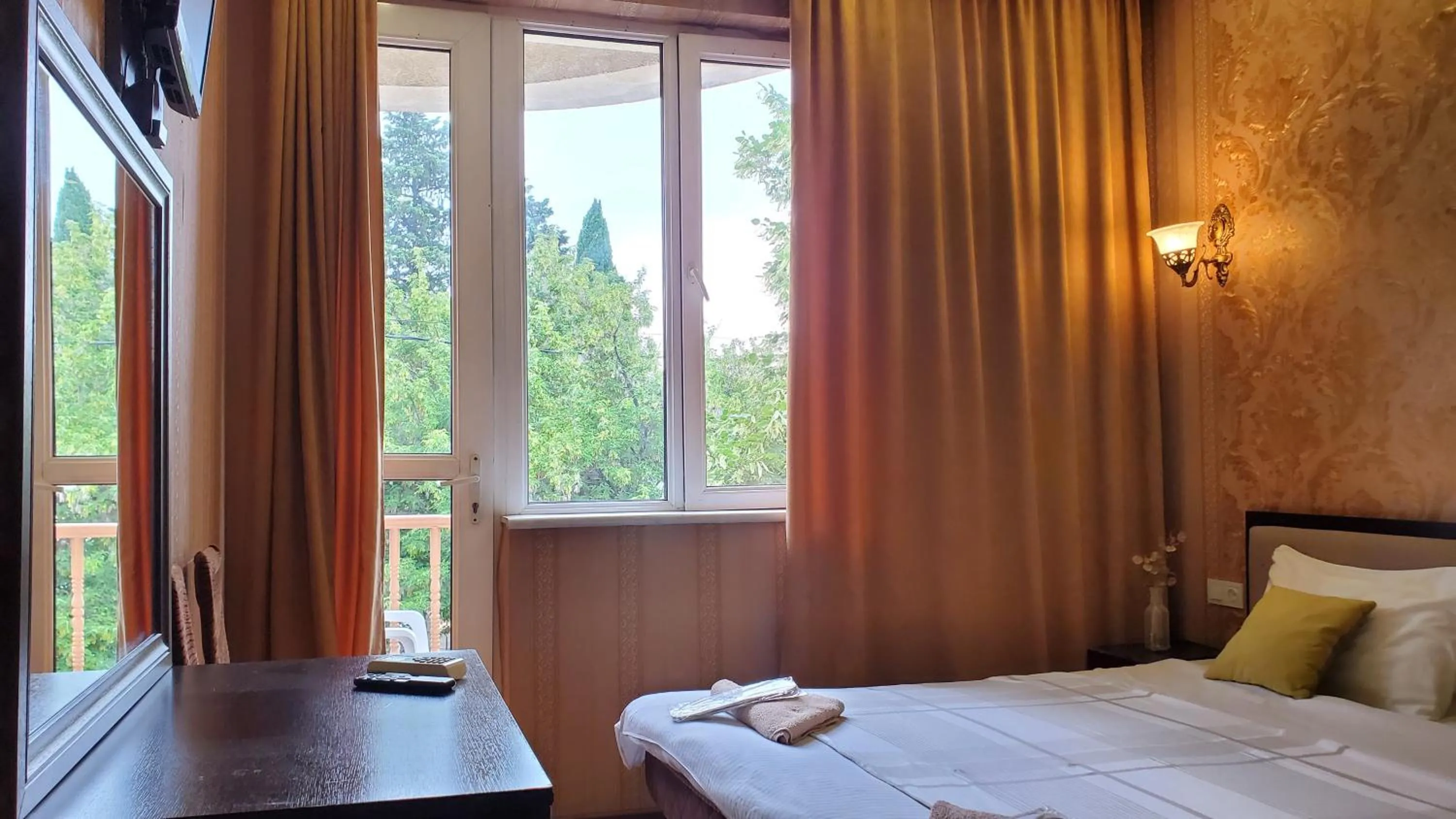 View (from property/room), Bed in Hotel Antalia