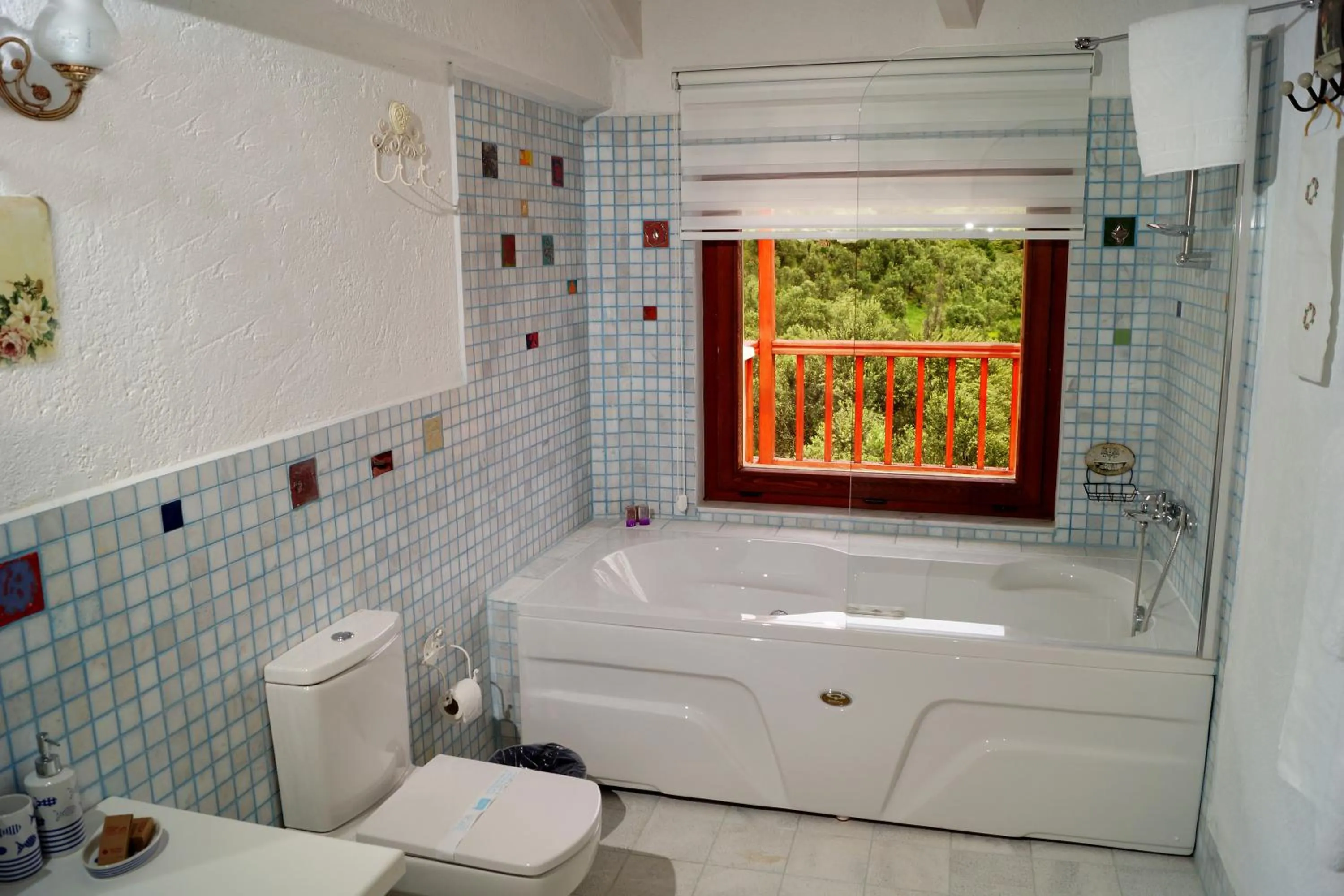 Bathroom in Aeneas Hotel