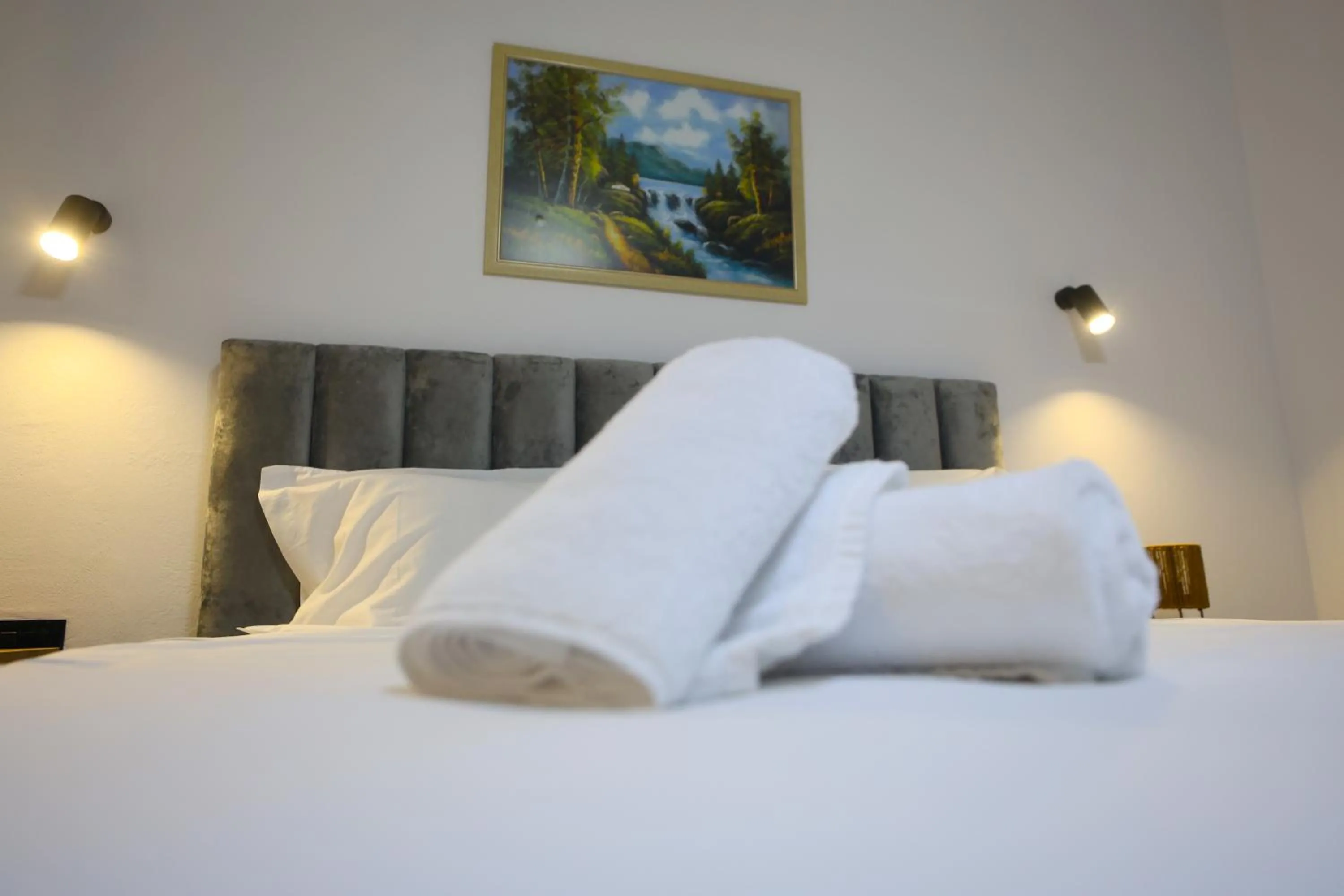 Bed in Vila Alizee Hotel