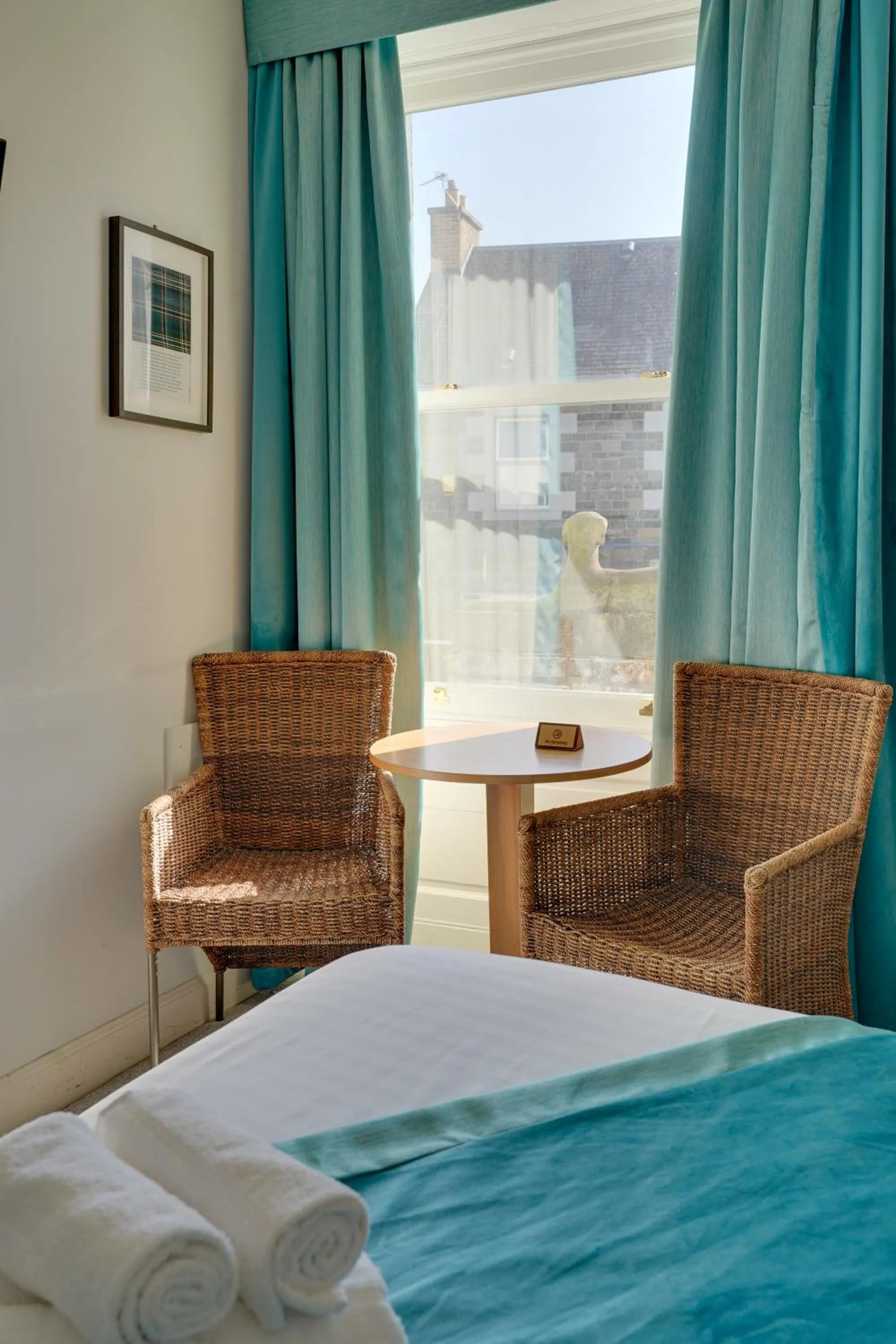 Seating area, Bed in The County Hotel - Self Check-In, Ultra Fast WI-FI, Free Parking, Central Location