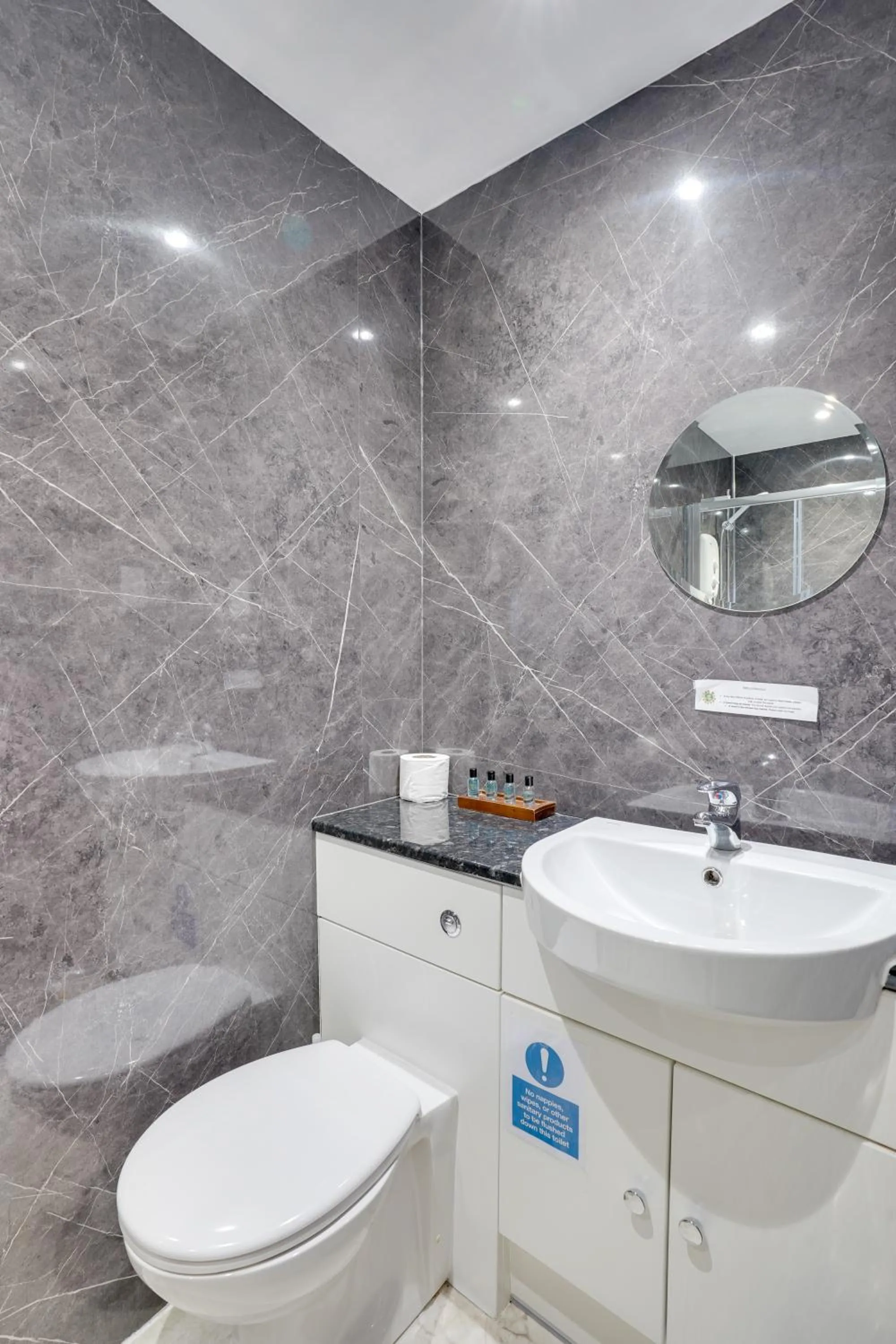 Shower in The County Hotel - Self Check-In, Ultra Fast WI-FI, Free Parking, Central Location