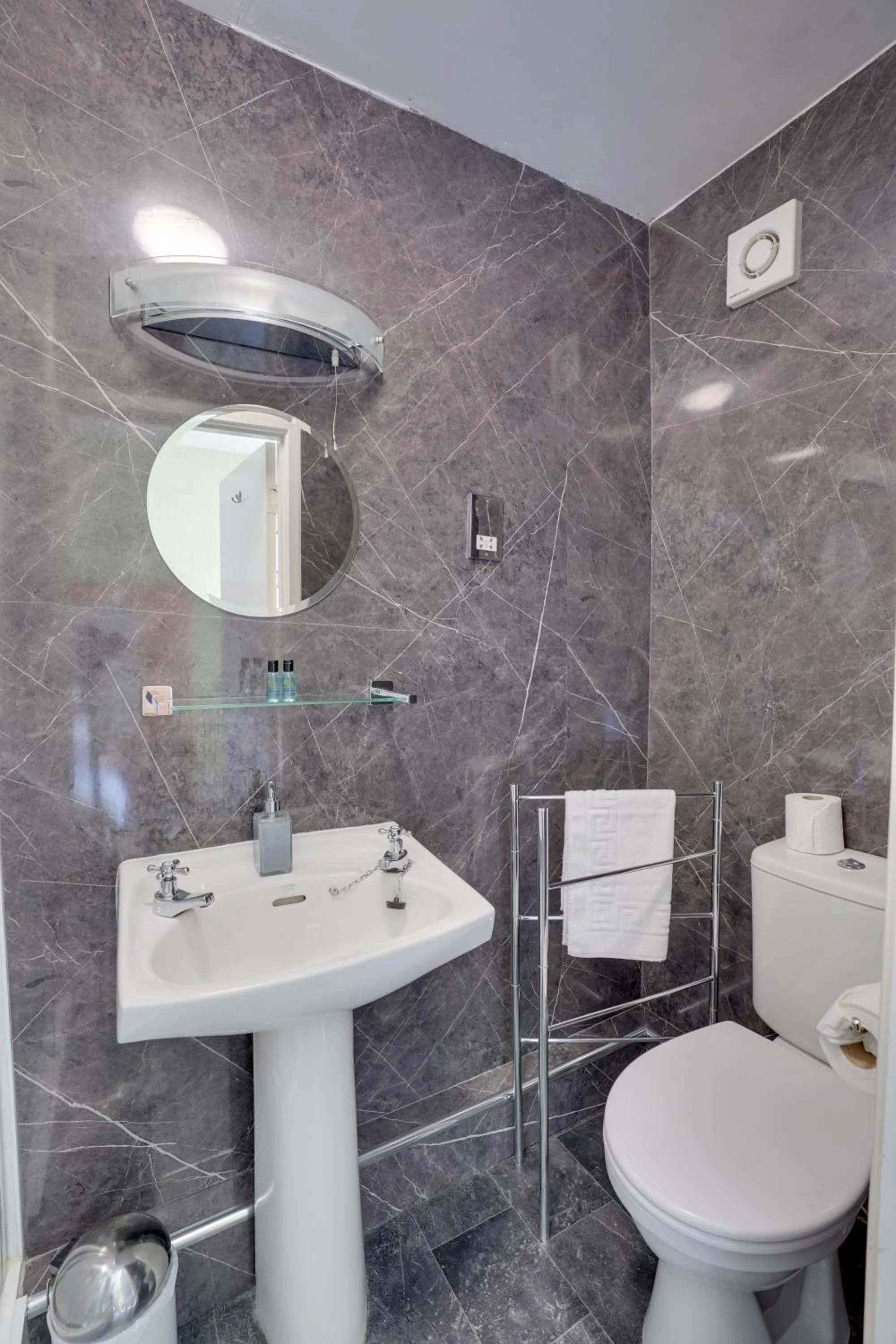 Shower in The County Hotel - Self Check-In, Ultra Fast WI-FI, Free Parking, Central Location