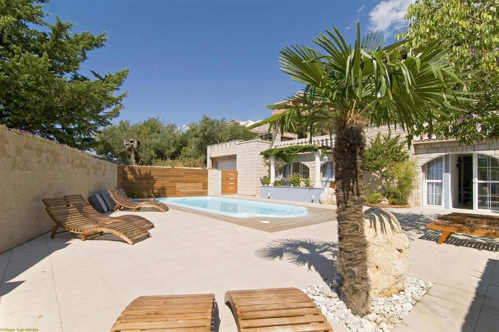 Swimming pool in Villa Bougenvilia Tomas