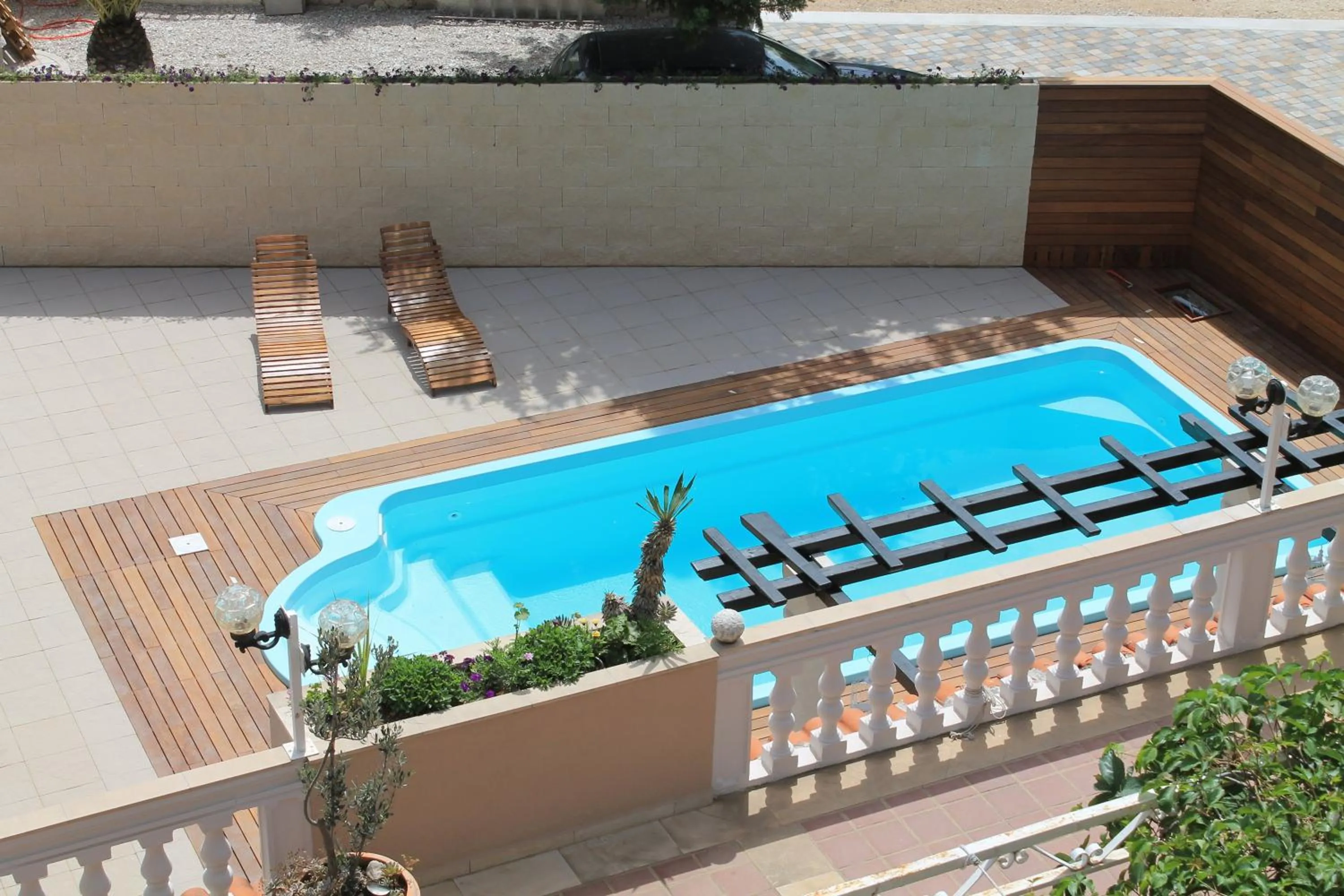 Pool view in Villa Bougenvilia Tomas