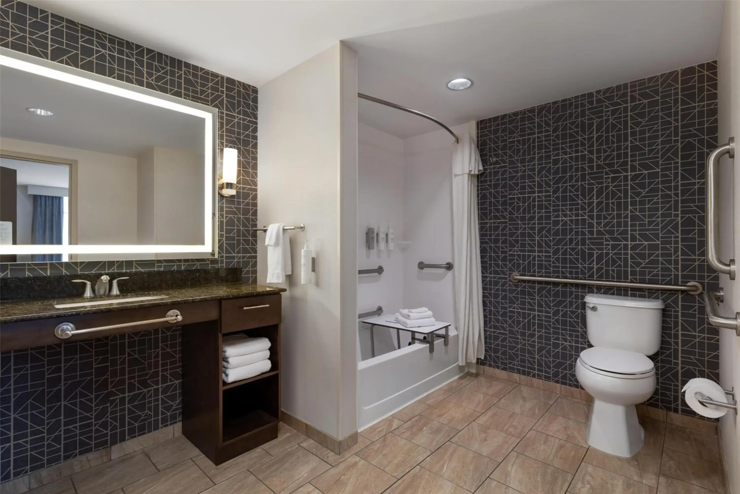 Bathroom in Homewood Suites by Hilton Ankeny Bathroom in Homewood Suites by Hilton Ankeny