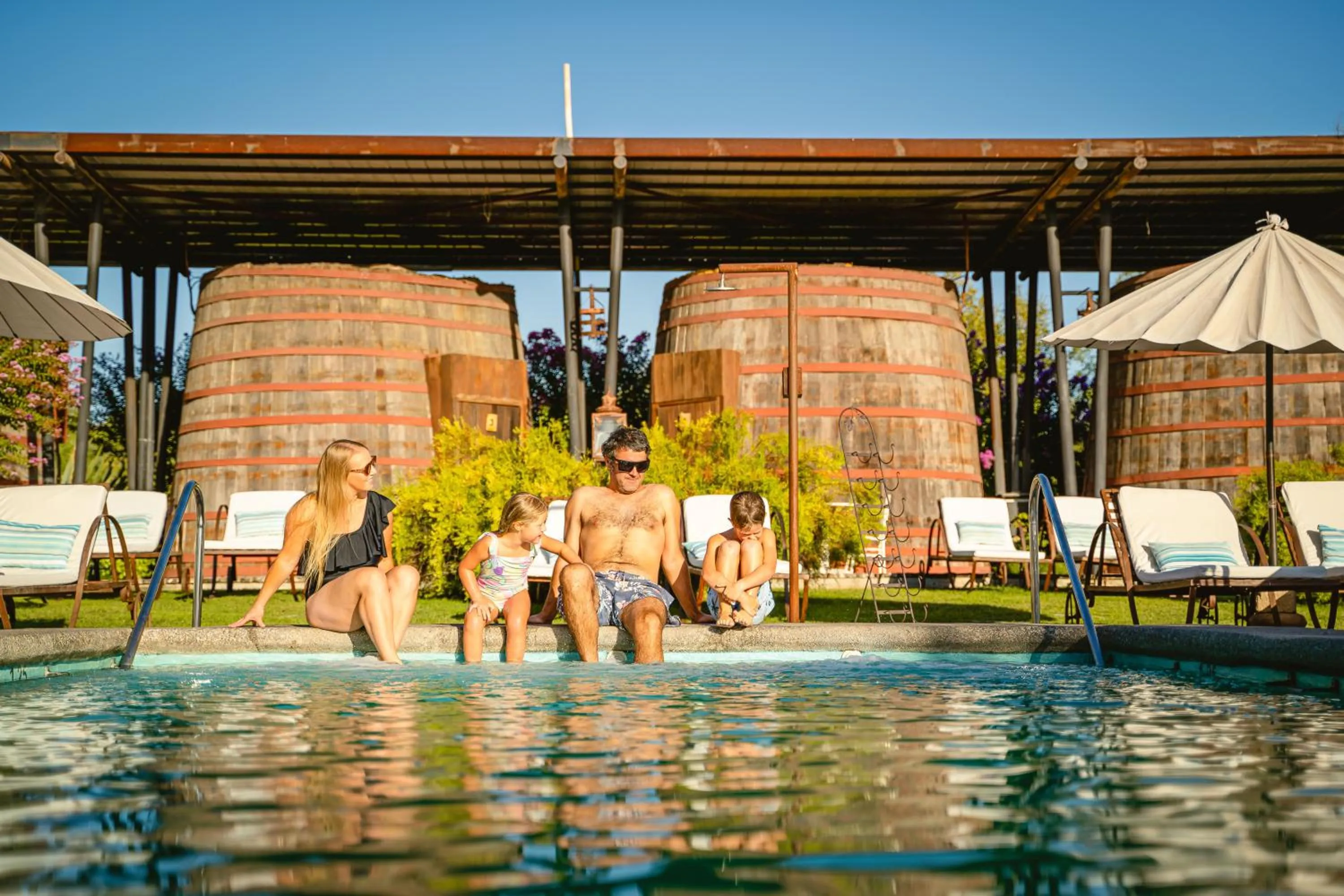 Swimming pool in Cava Colchagua Hotel Boutique