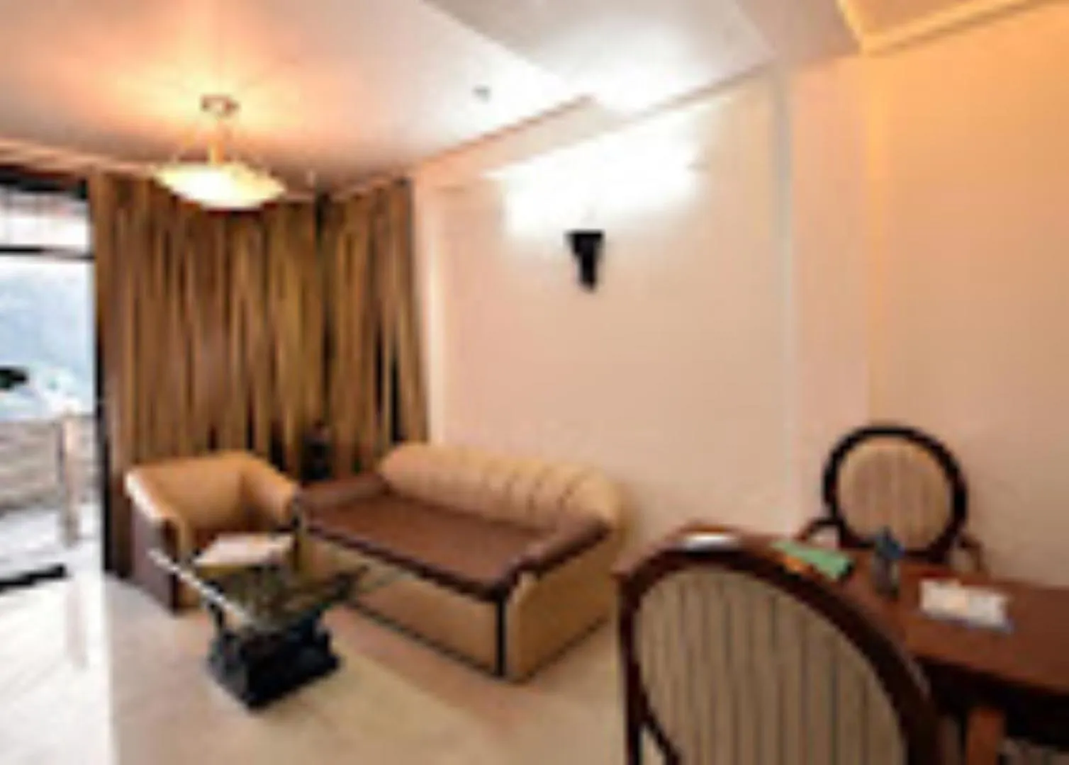 Seating area in Hotel H. K. Legacy Nainital