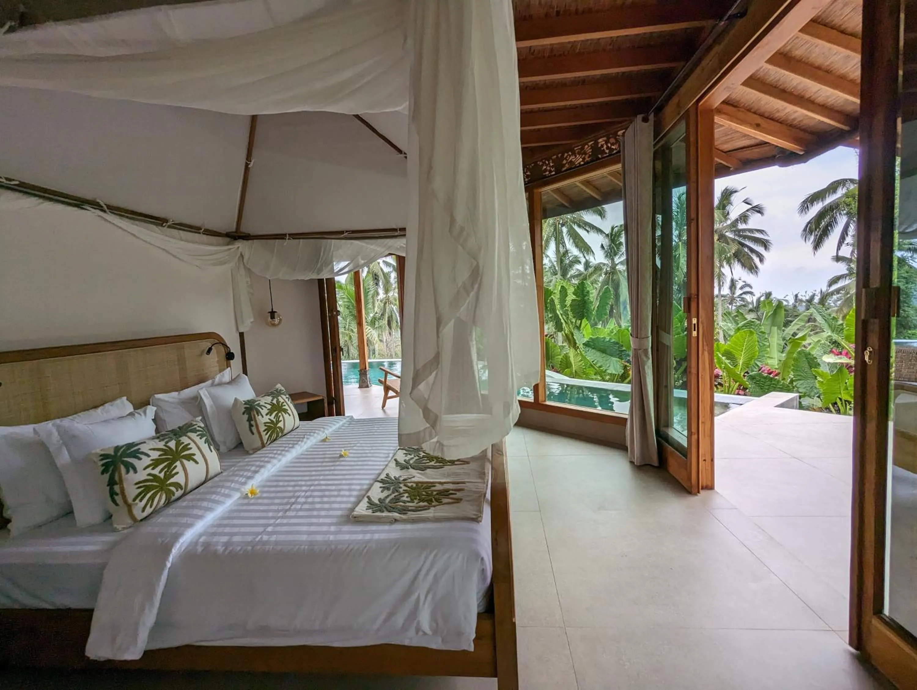 Balcony/Terrace, Bed in Puri Dajuma Terrace Eco Lodge & Spa