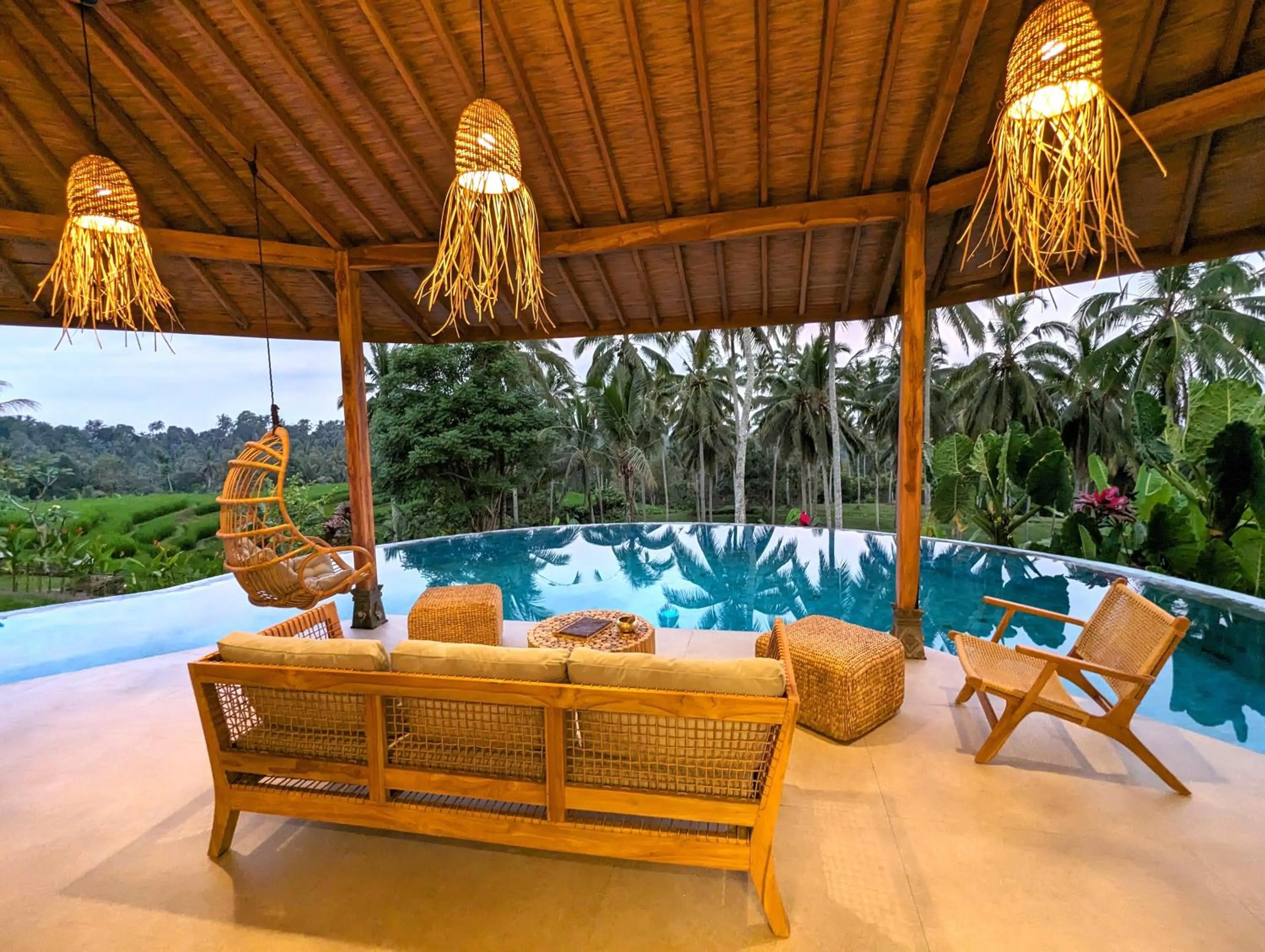 Pool view in Puri Dajuma Terrace Eco Lodge & Spa