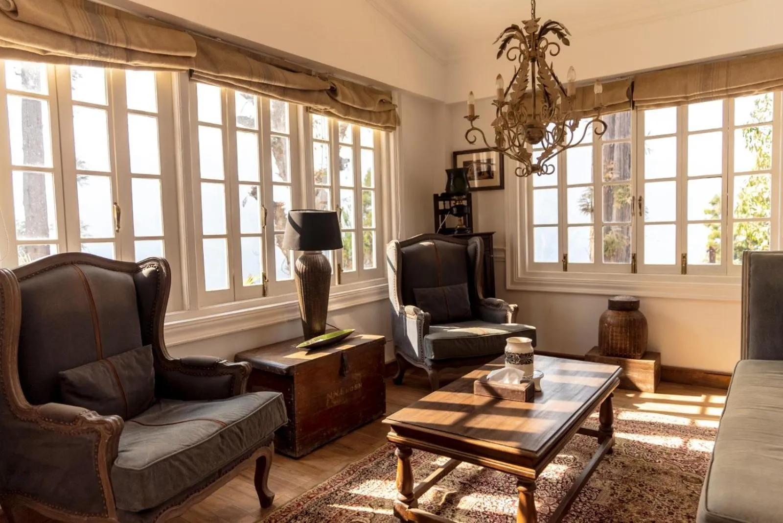Seating area in Chhota Haazri, By The Rajbari Bawali