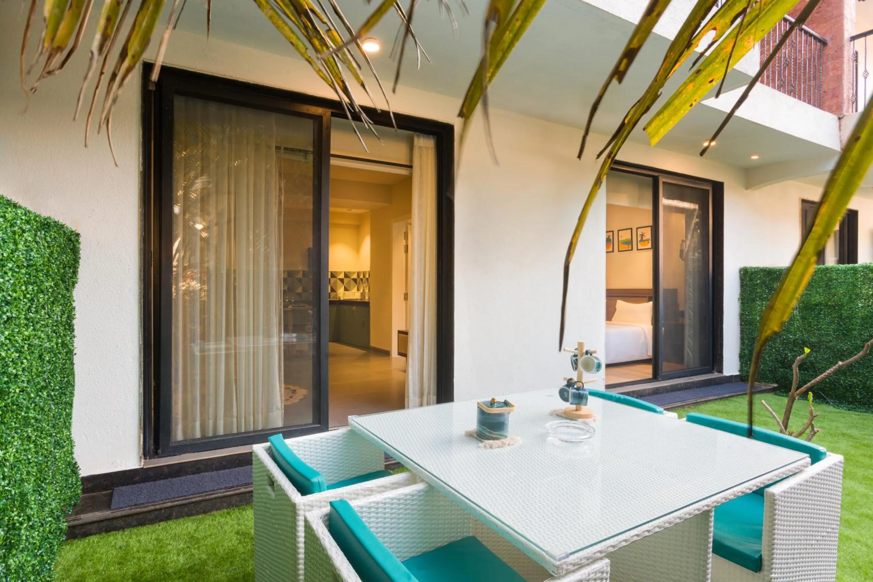 Garden in Etereo Stays, Luxury Premium Apartments Baga, Arpora, Goa