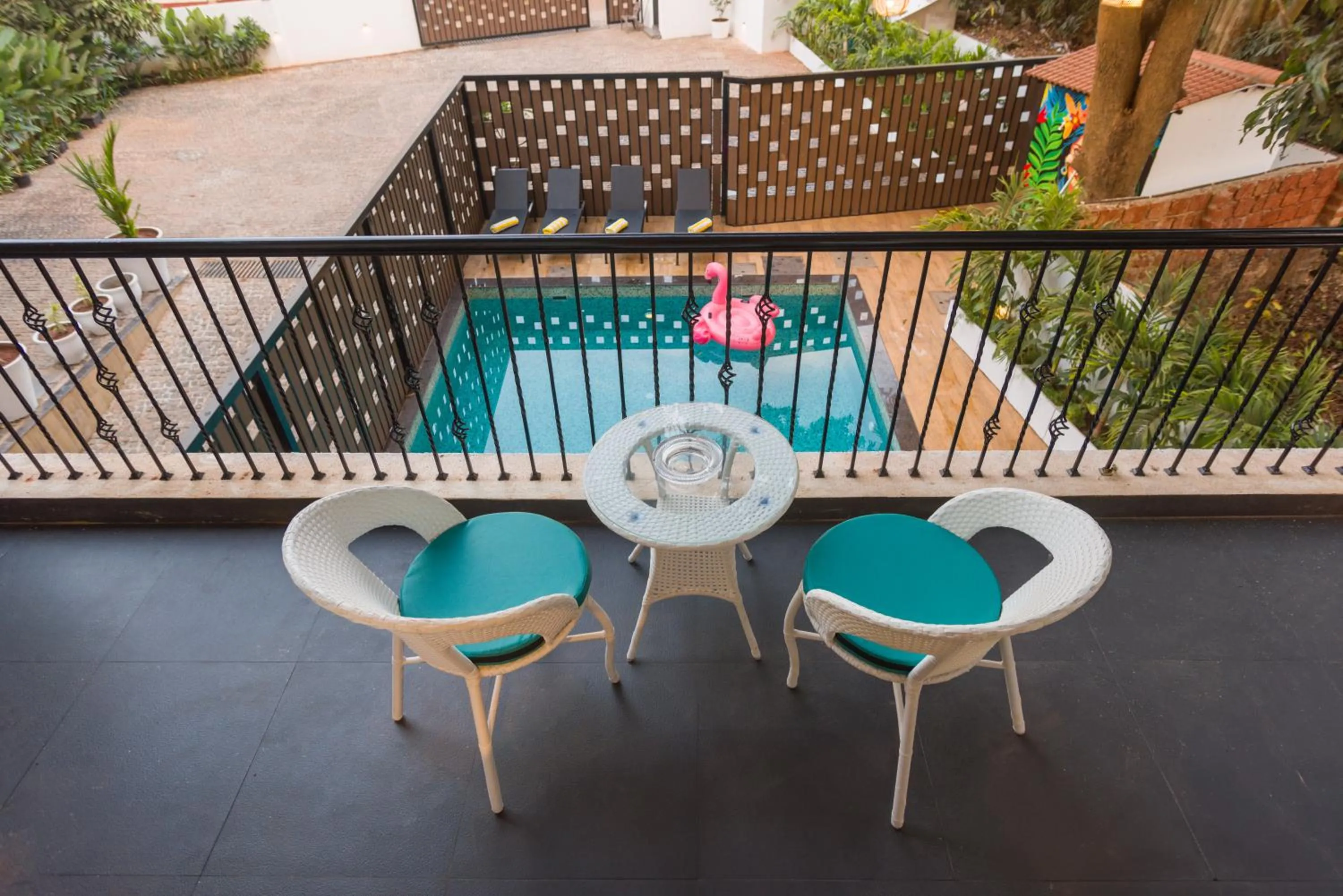 Balcony/Terrace in Etereo Stays, Luxury Premium Apartments Baga, Arpora, Goa