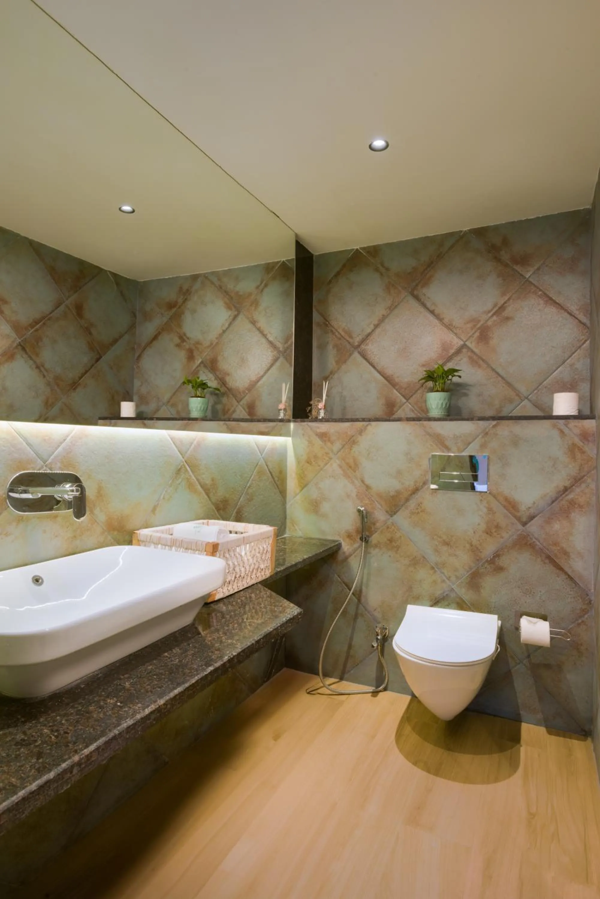 Bathroom in Etereo Stays, Luxury Premium Apartments Baga, Arpora, Goa