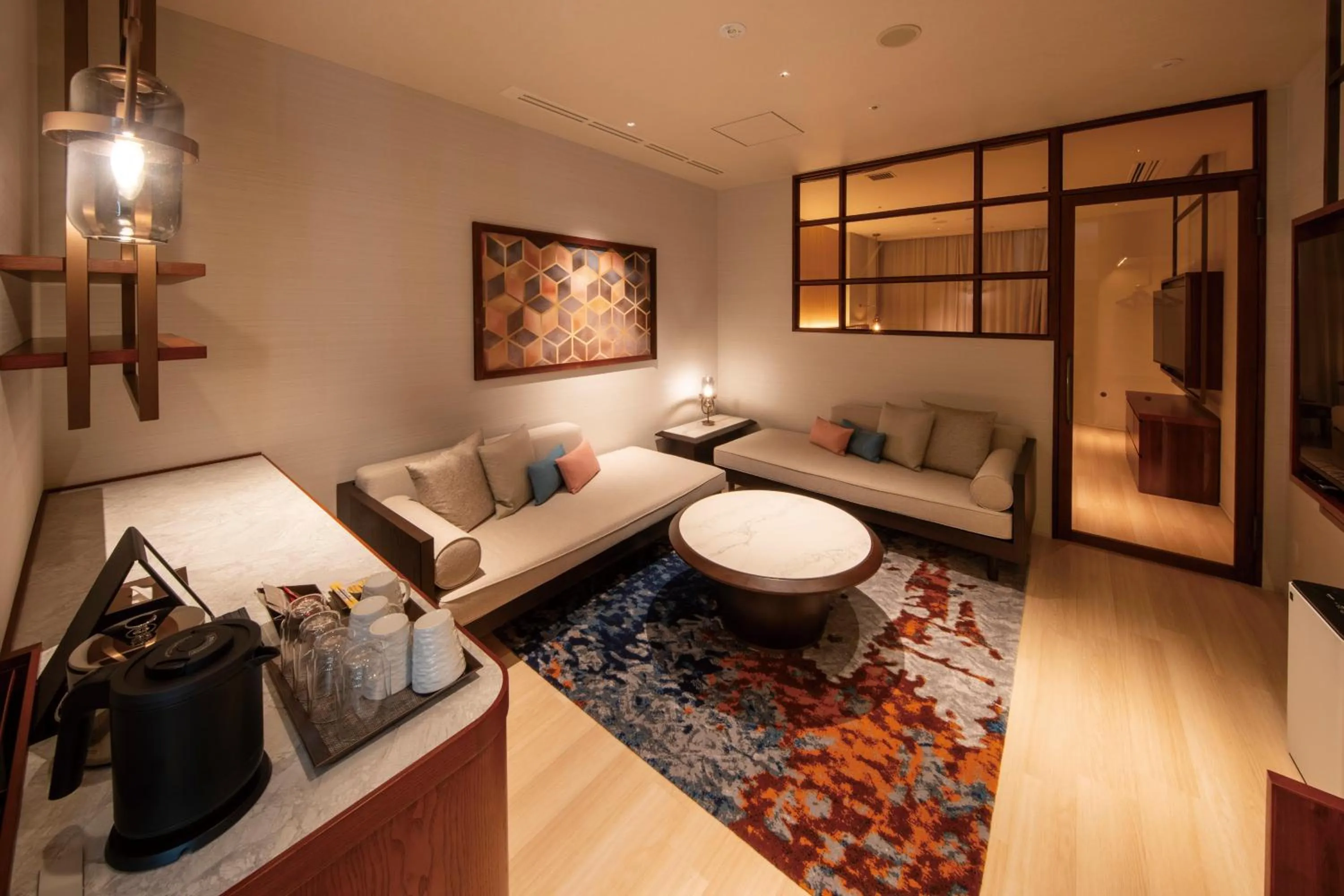 Living room in Hotel Springs Makuhari Premier