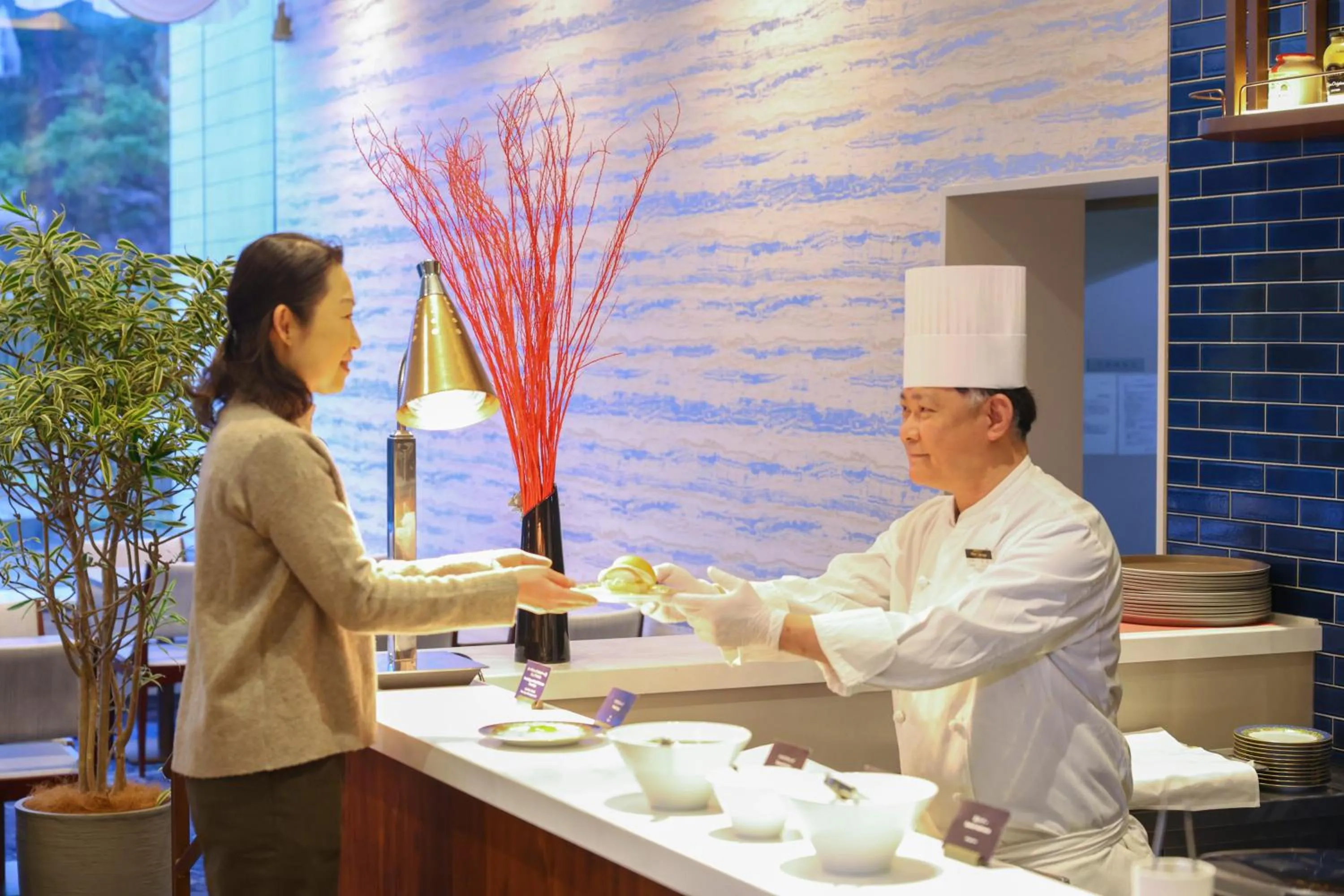 Buffet breakfast in Hotel Springs Makuhari Premier