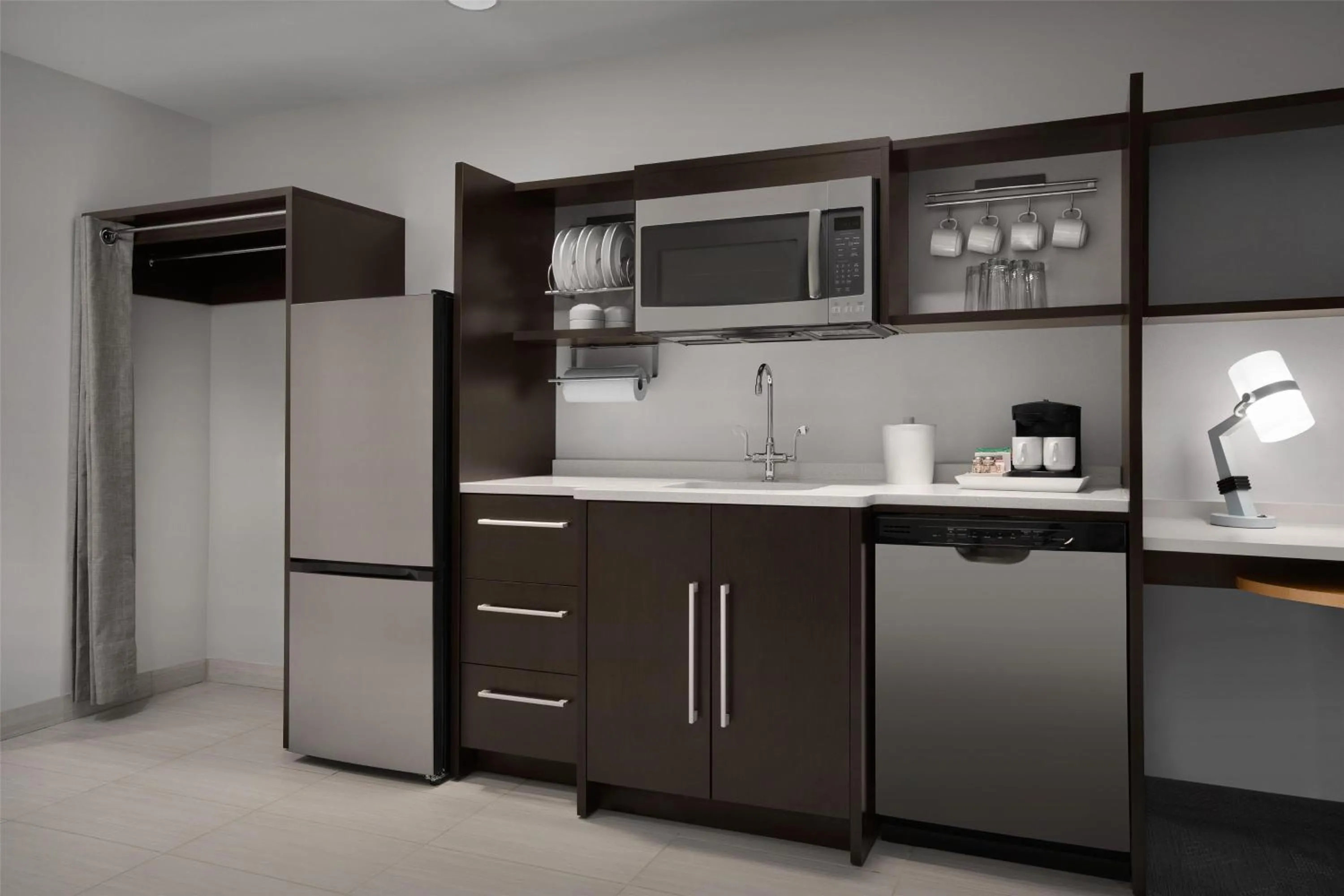 Kitchen or kitchenette in Home2 Suites by Hilton Sioux Falls Sanford Medical Center