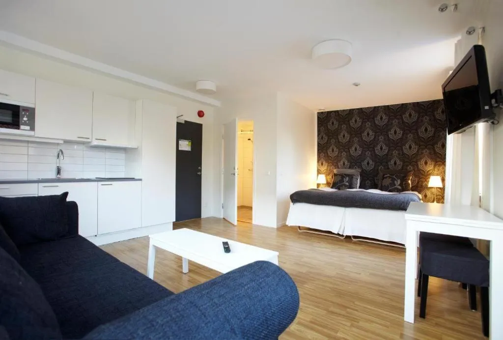 Photo of the whole room, Bed in Riverside stay at Hotel - Ängelholm