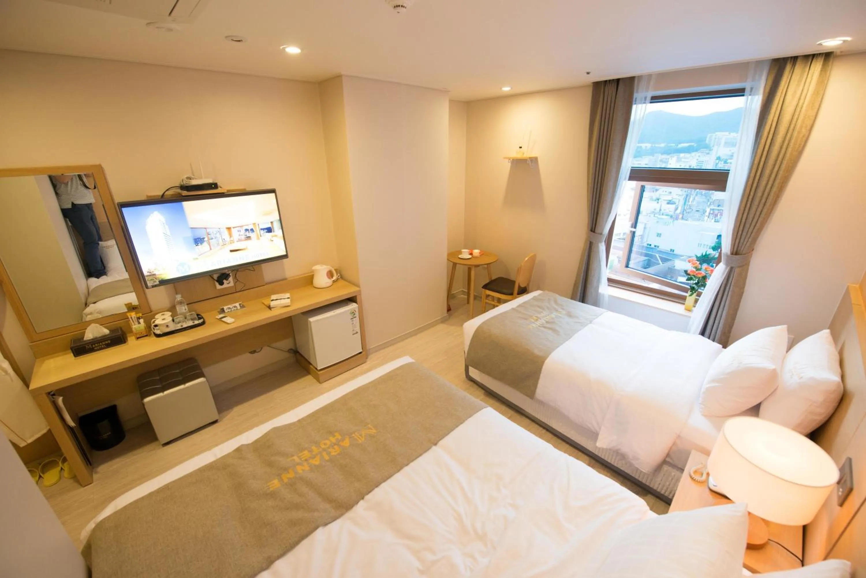 Bedroom, Bed in Haeundae Marianne Hotel