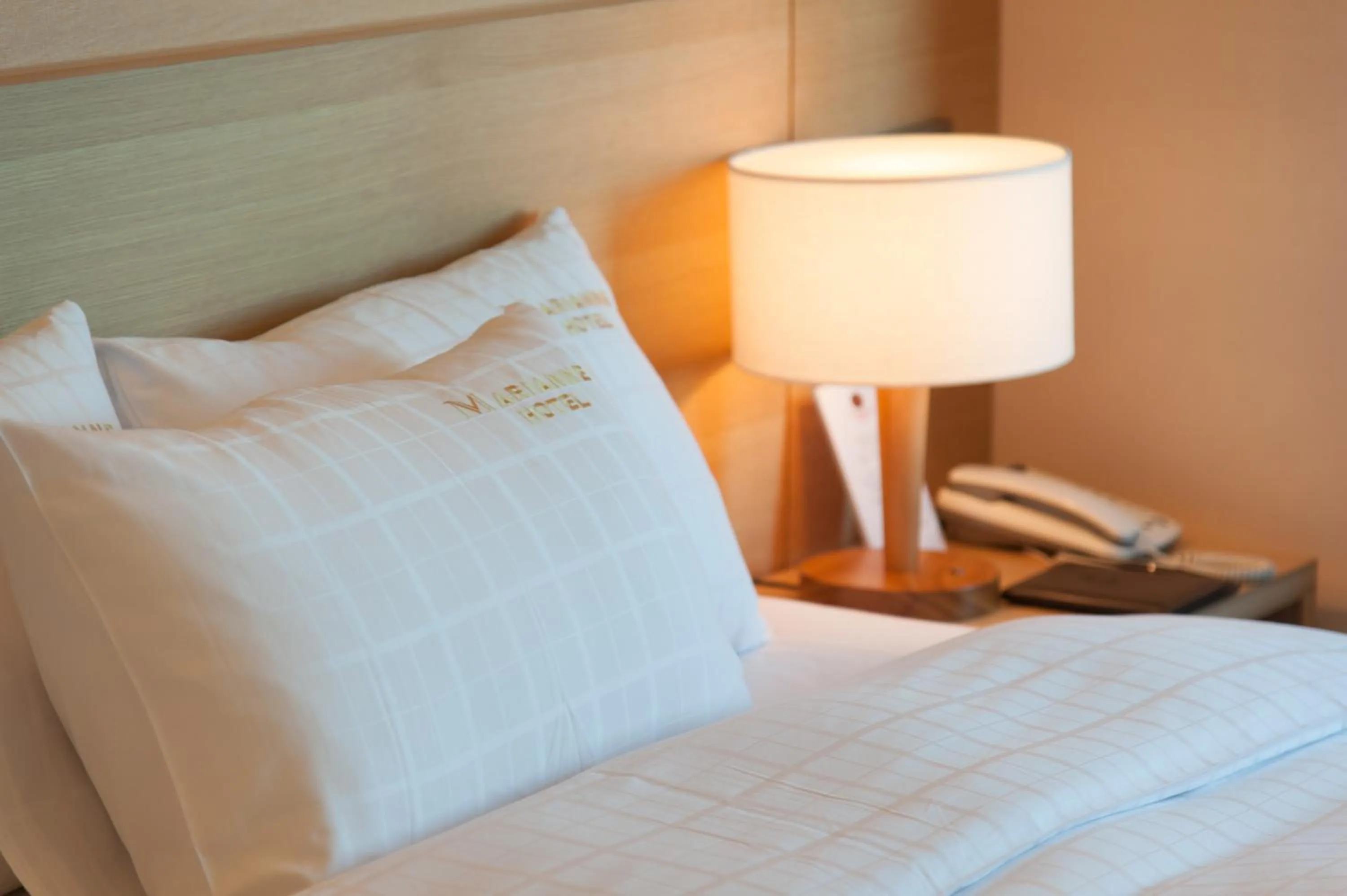 Decorative detail, Bed in Haeundae Marianne Hotel