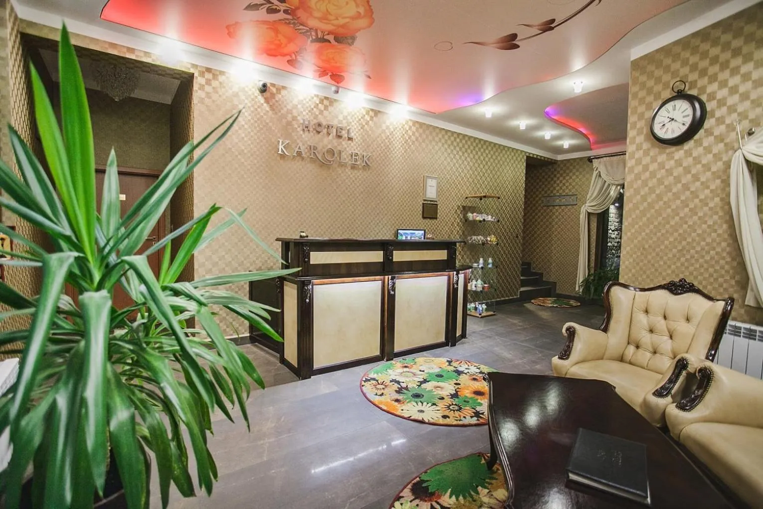 Lobby or reception in Hotel Karolek