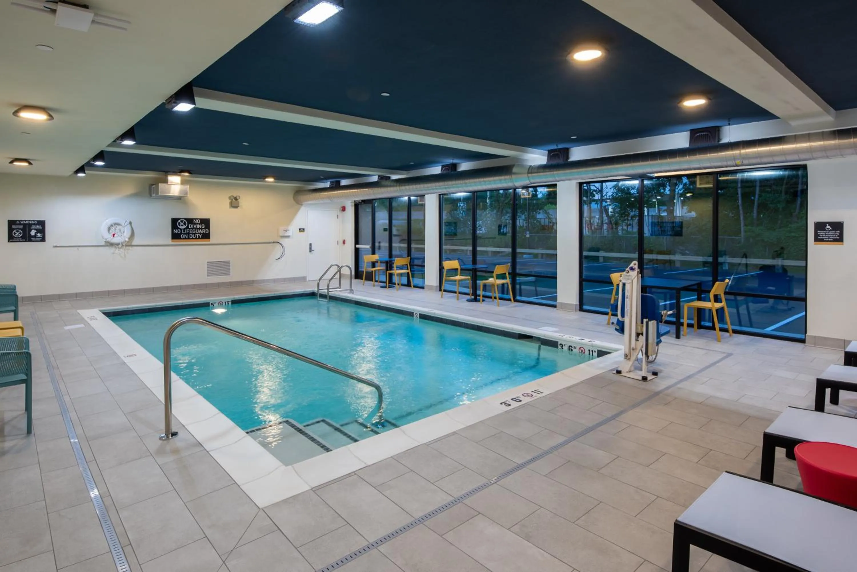 Pool view in Home2 Suites By Hilton East Haven New Haven