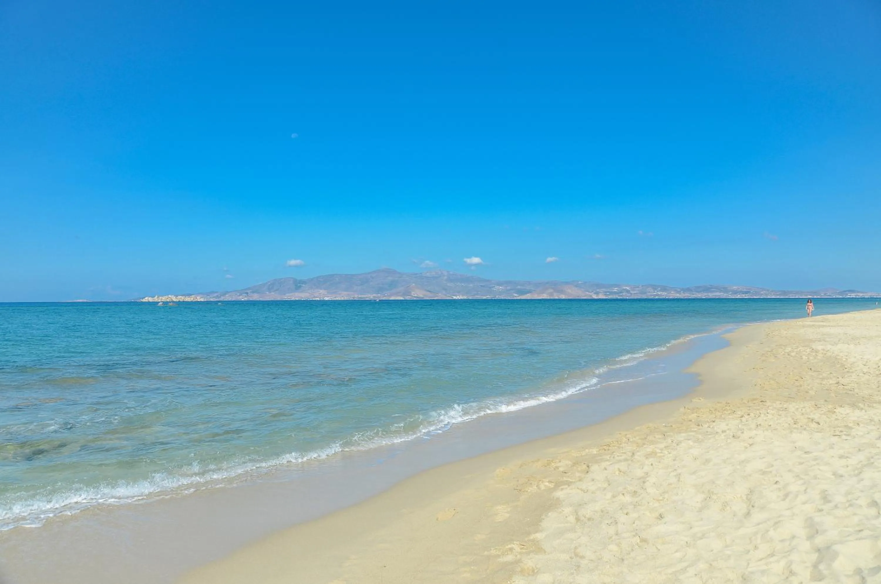 Beach in Plaka Camping Naxos