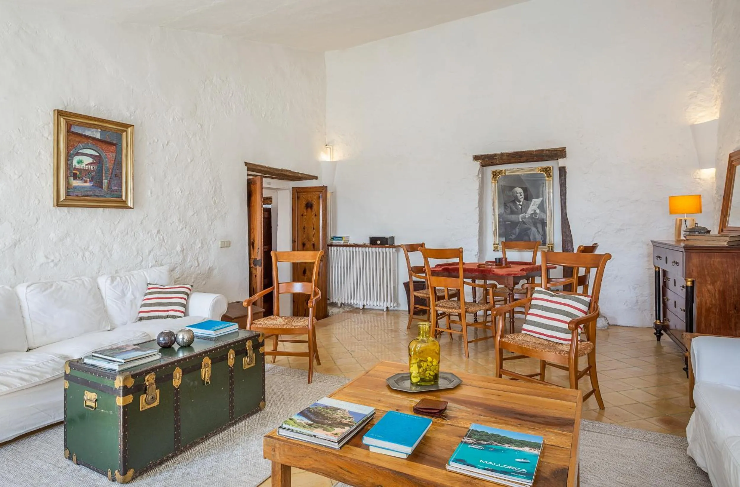 Living room in Finca Es Castell