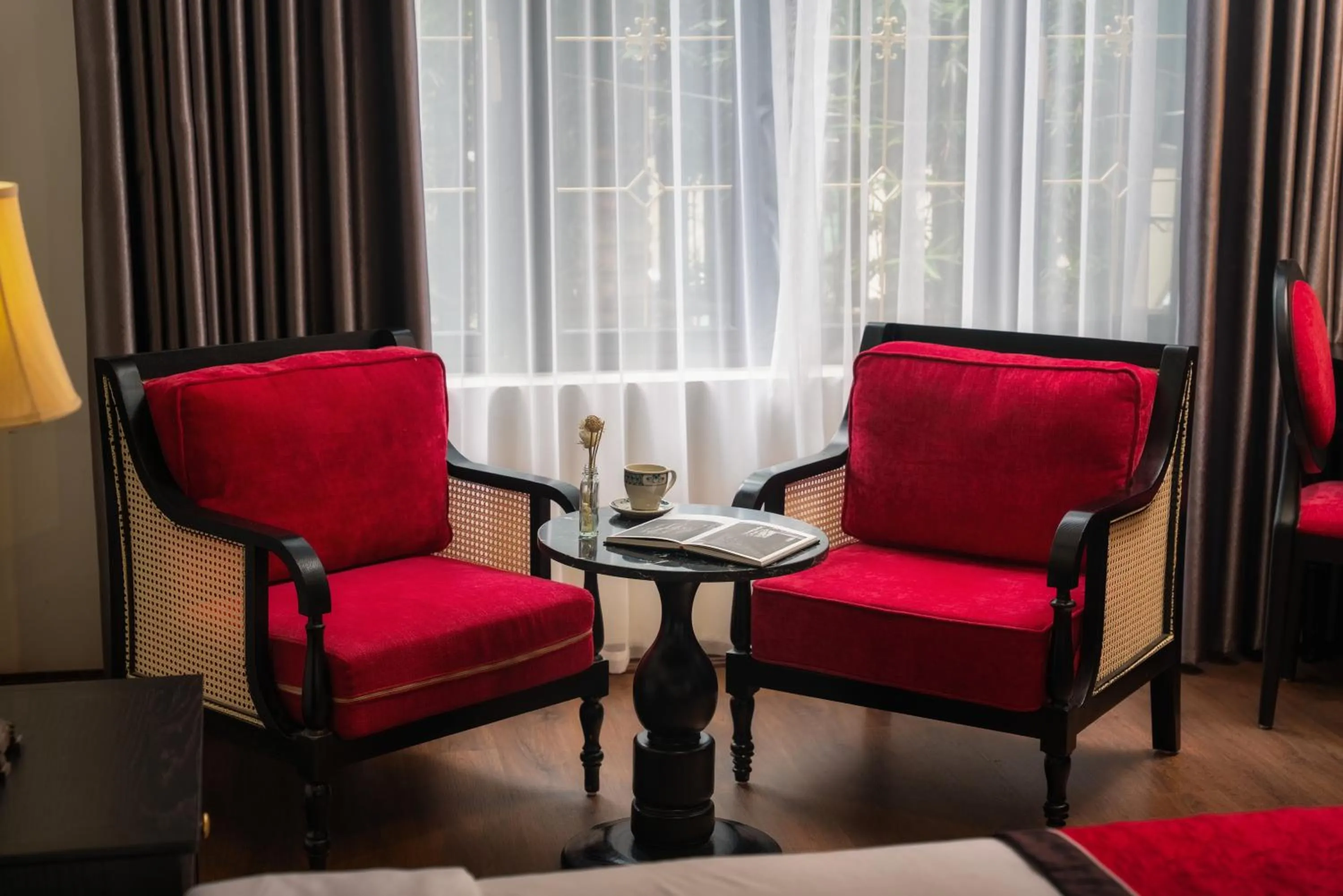 Seating area in Indochine Boutique Hotel Ninh Bình