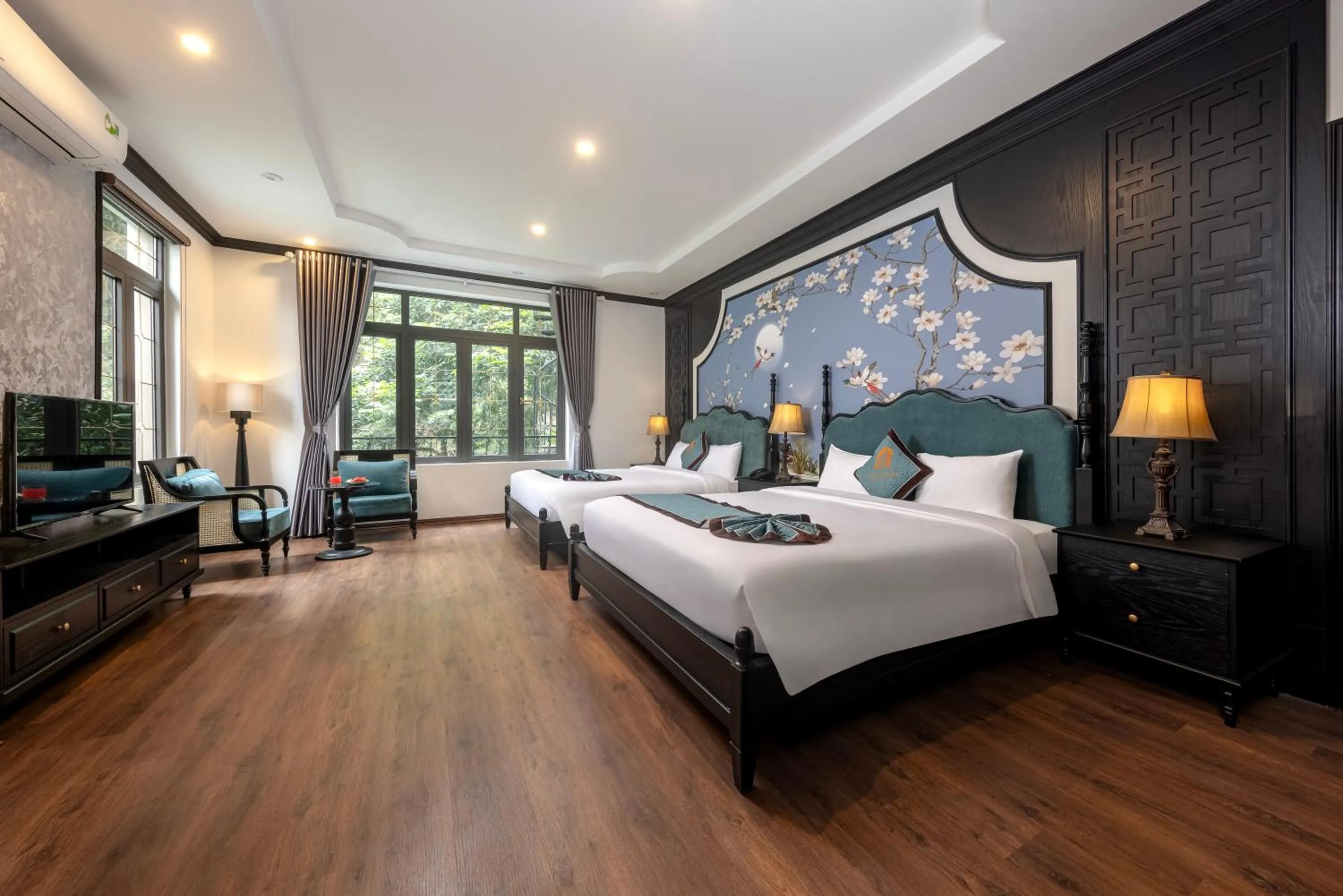 Bed in Indochine Boutique Hotel Ninh Bình