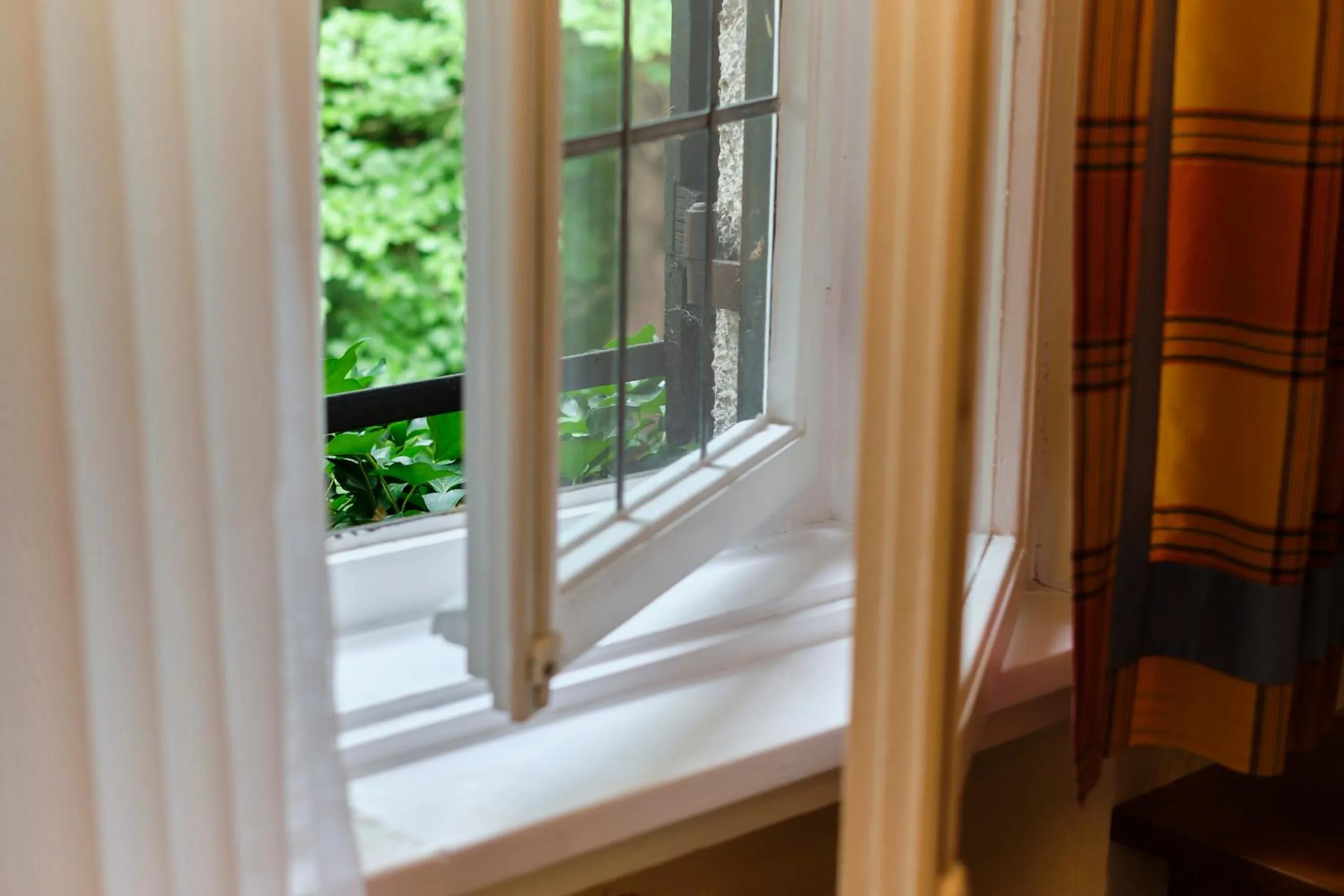View (from property/room), Bed in Gästehaus Englischer Garten