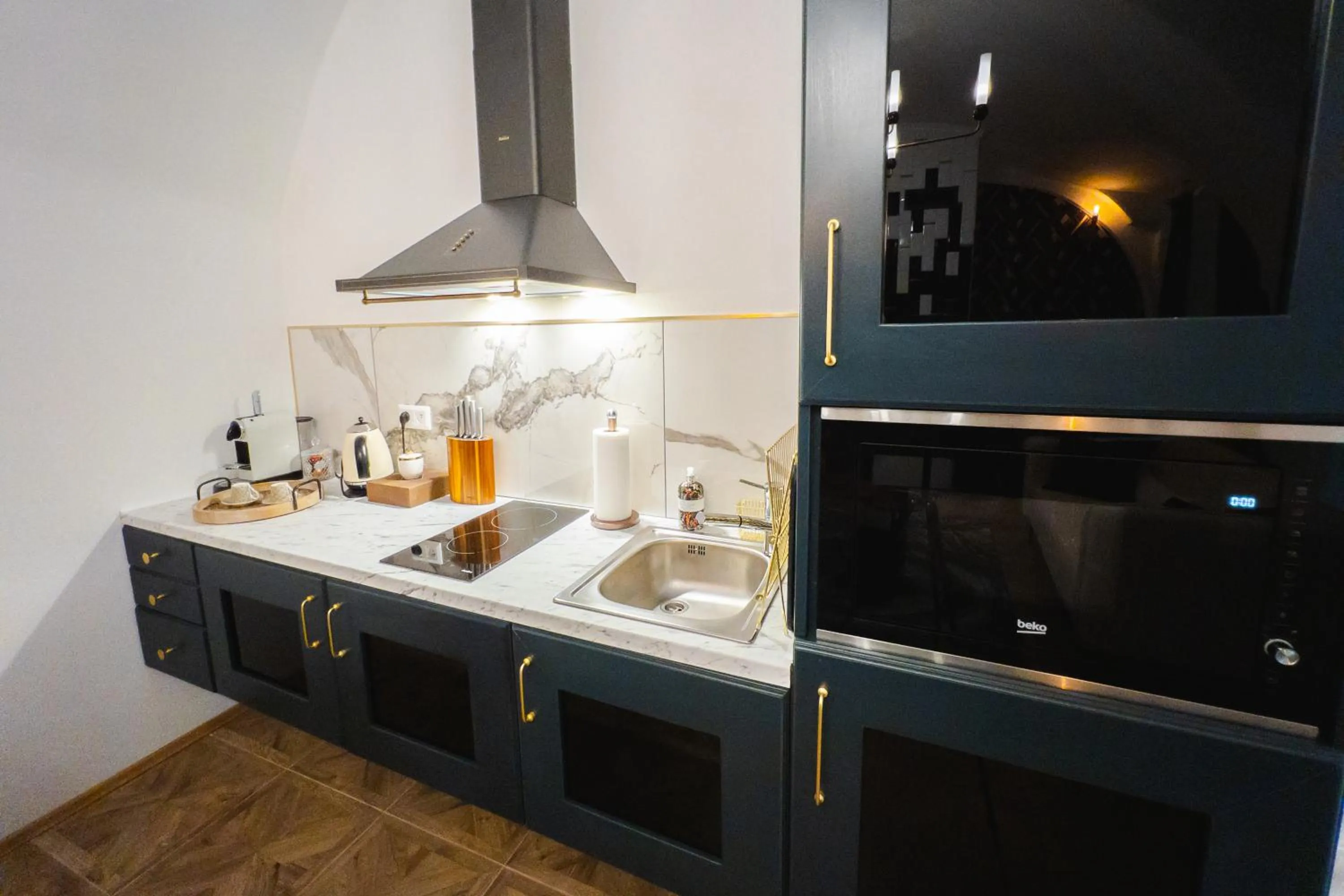 Kitchen or kitchenette in Opera apartments - Mestský palác