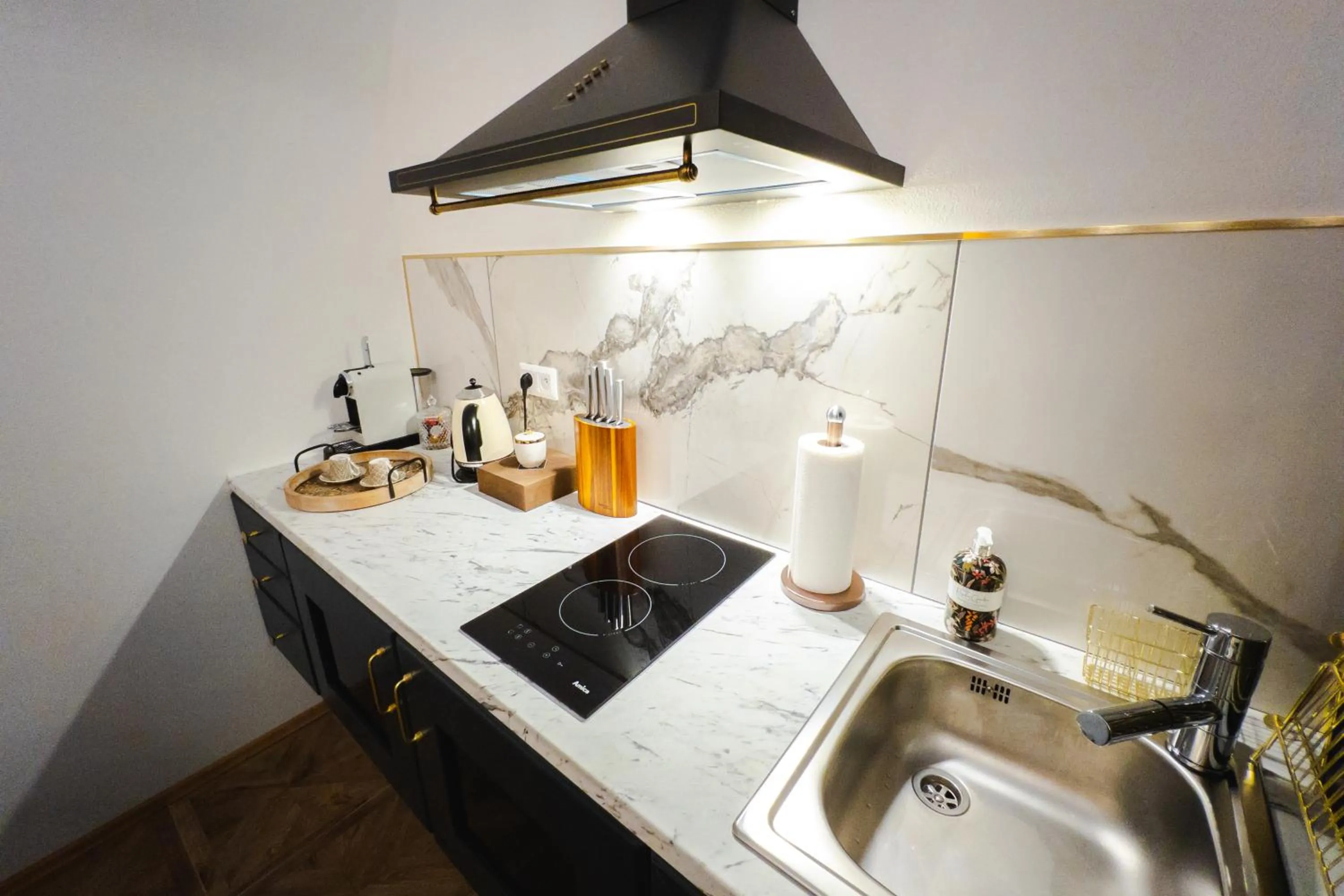 Kitchen or kitchenette in Opera apartments - Mestský palác