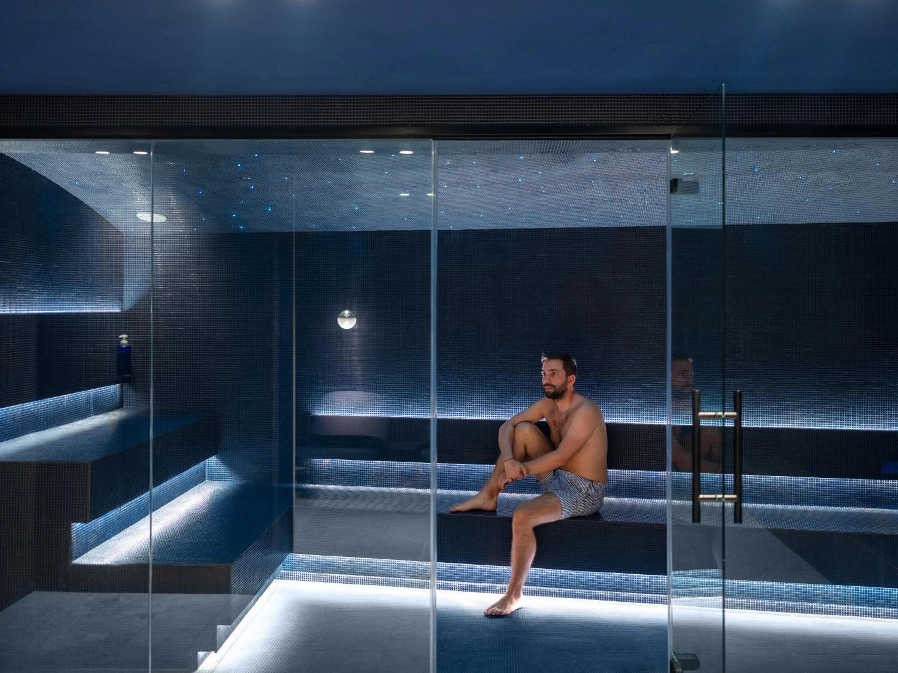 Sauna in Bleu Hôtel & Spa