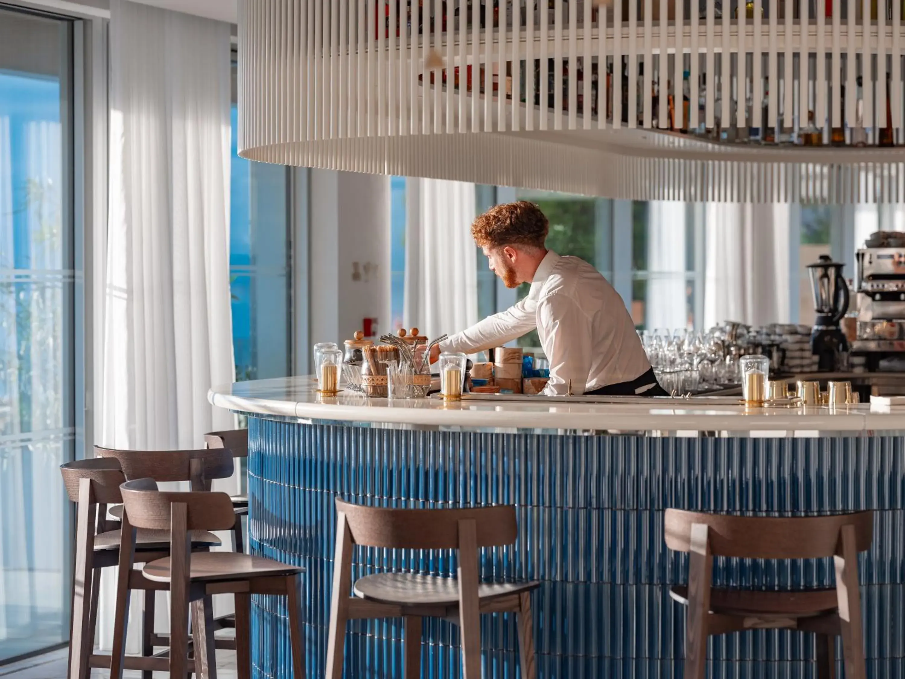 Lounge or bar in Bleu Hôtel & Spa Lounge or bar in Bleu Hôtel & Spa