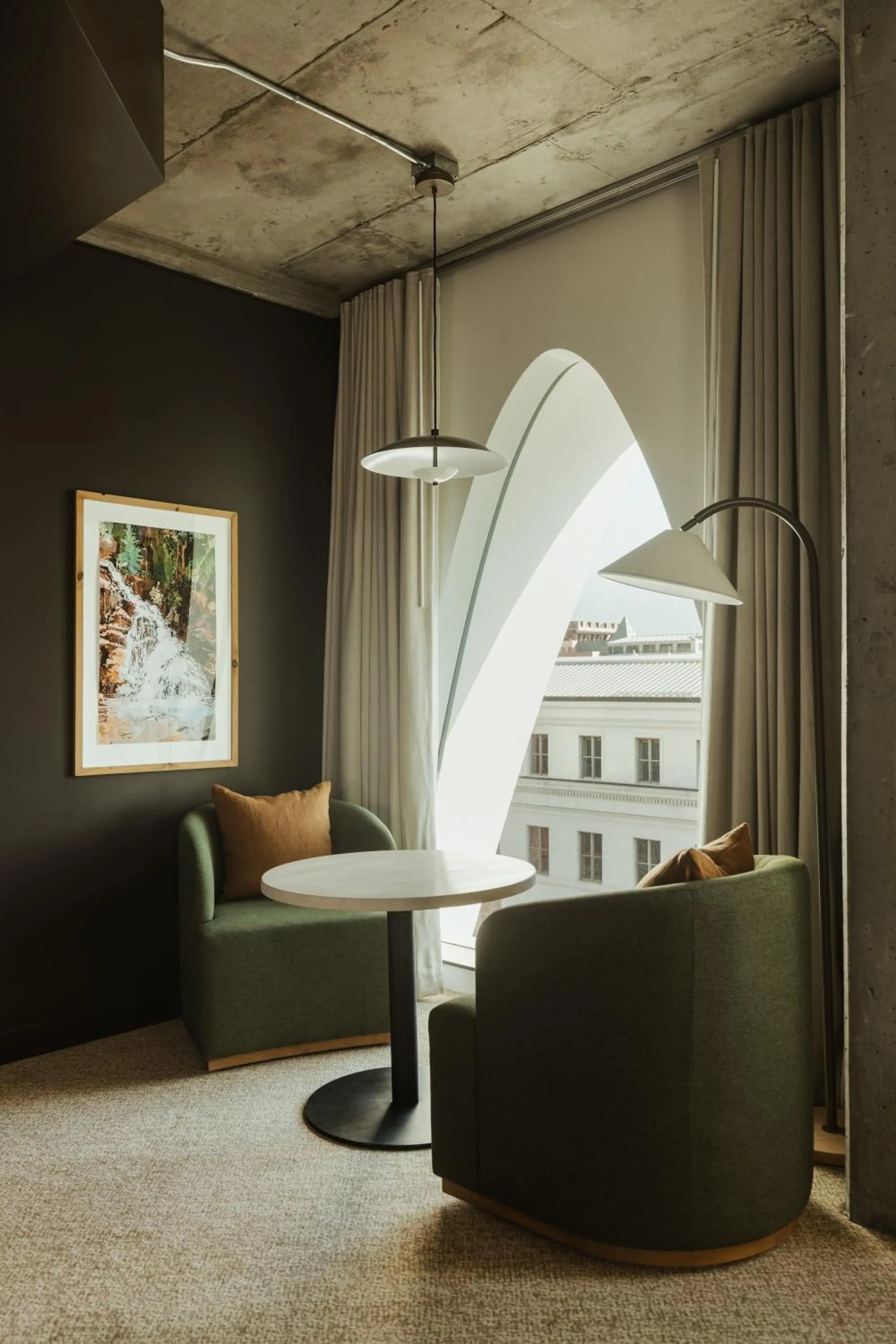 Seating area in Populus