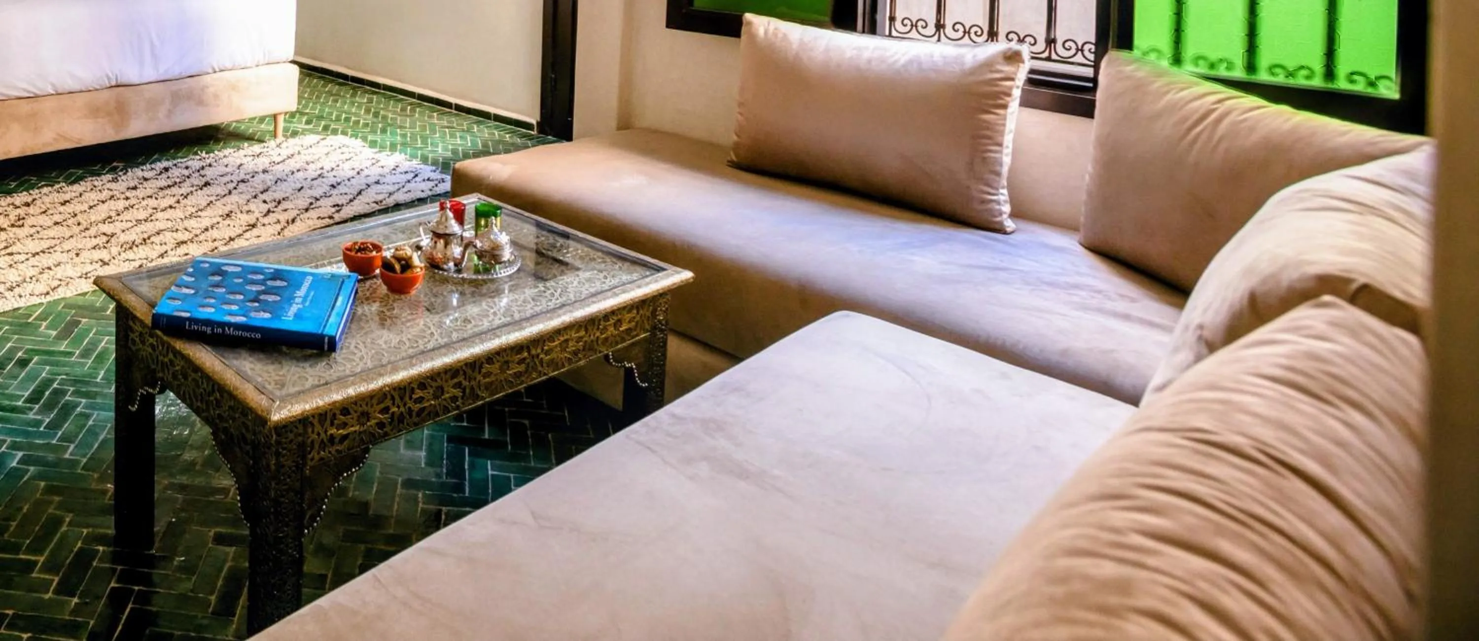 Seating area in Riad Zazz