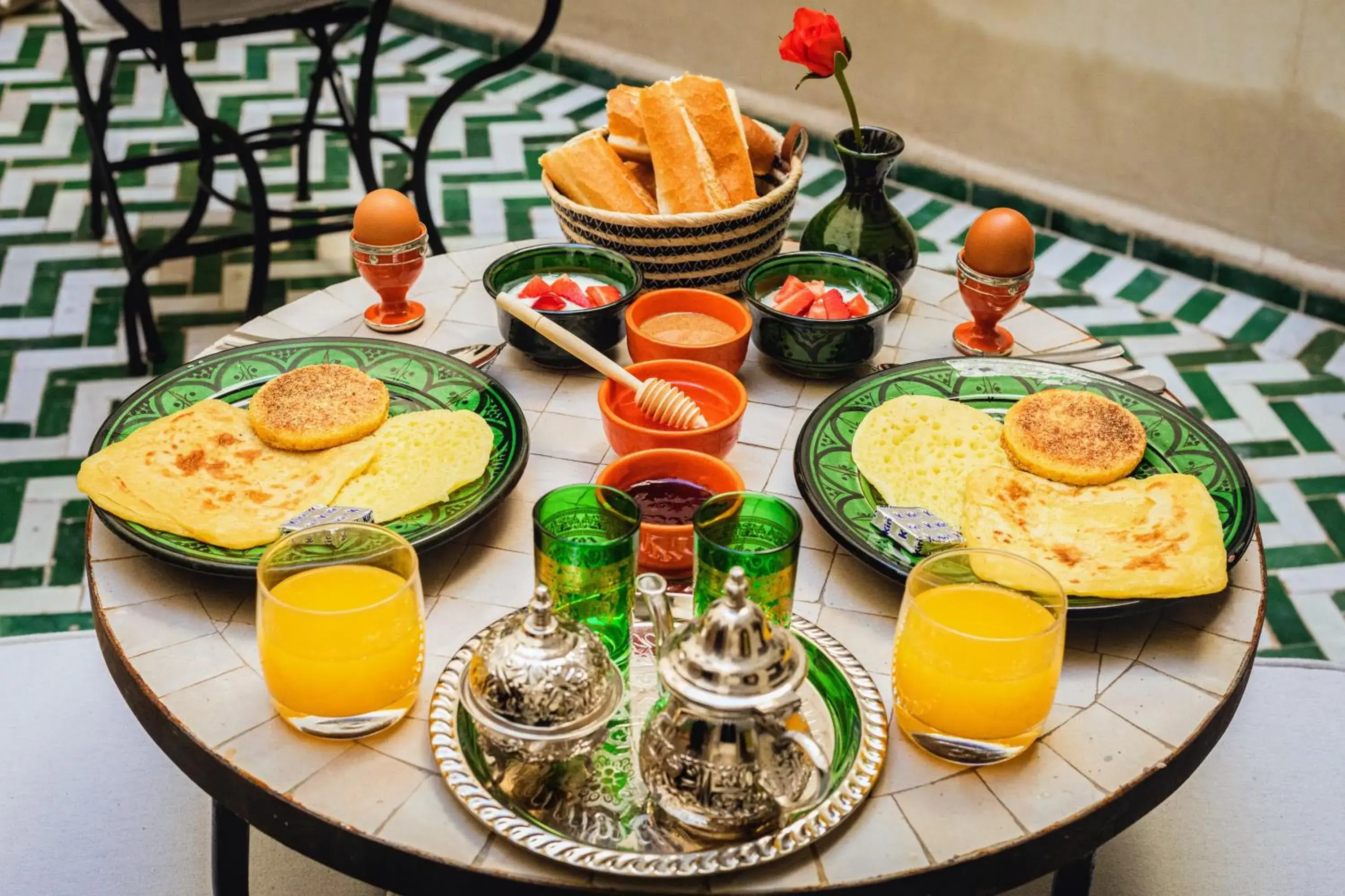 Food and drinks in Riad Zazz Food and drinks in Riad Zazz