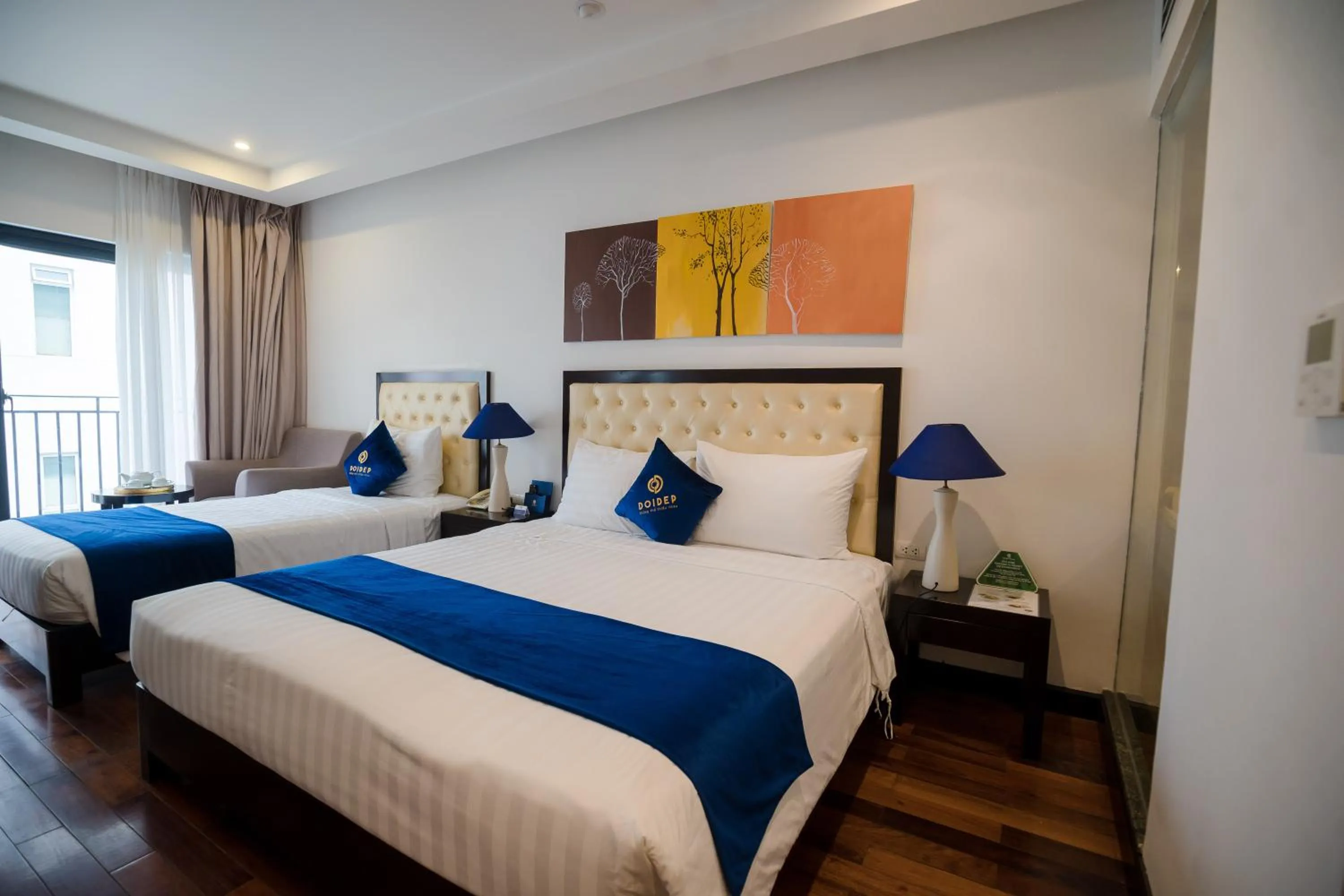 Bed in SANDALS ISLAND HOTEL