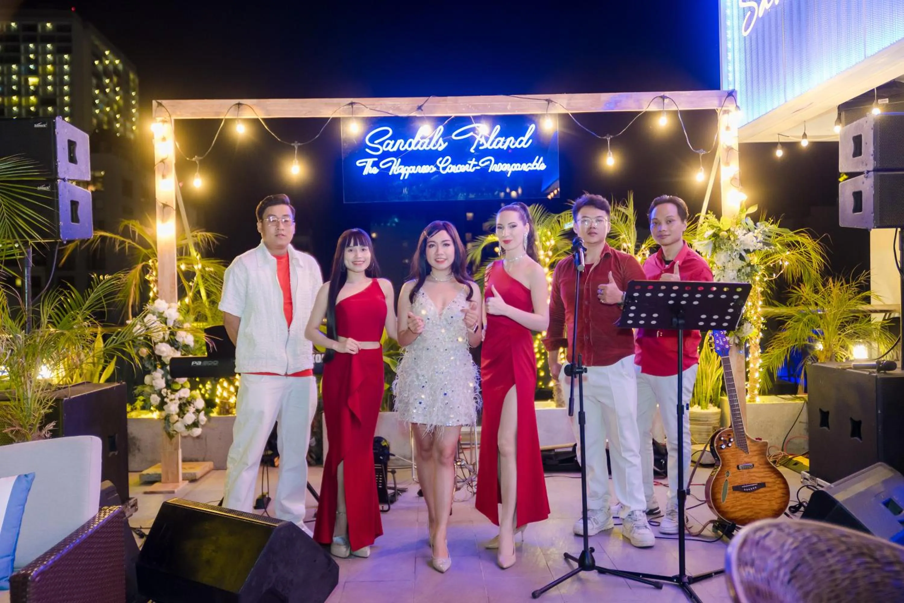 wedding in SANDALS ISLAND HOTEL