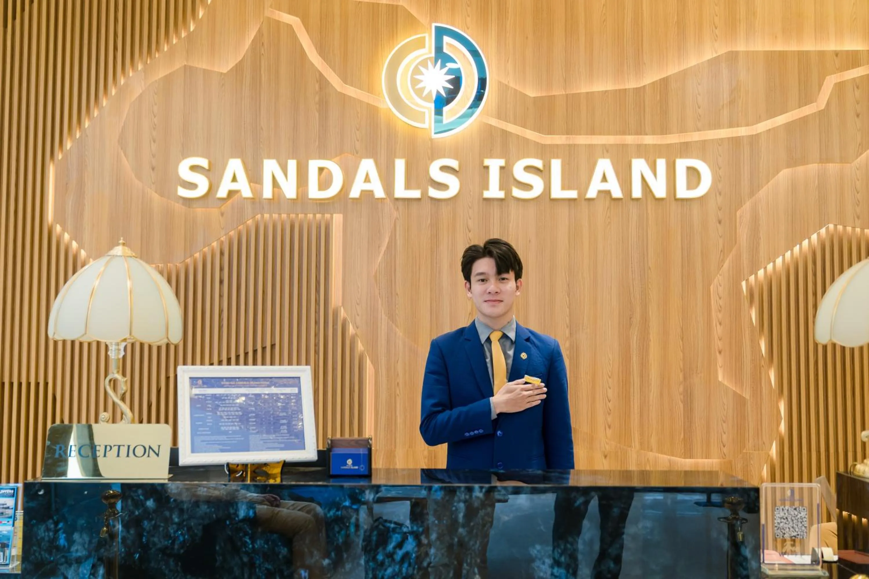 People in SANDALS ISLAND HOTEL