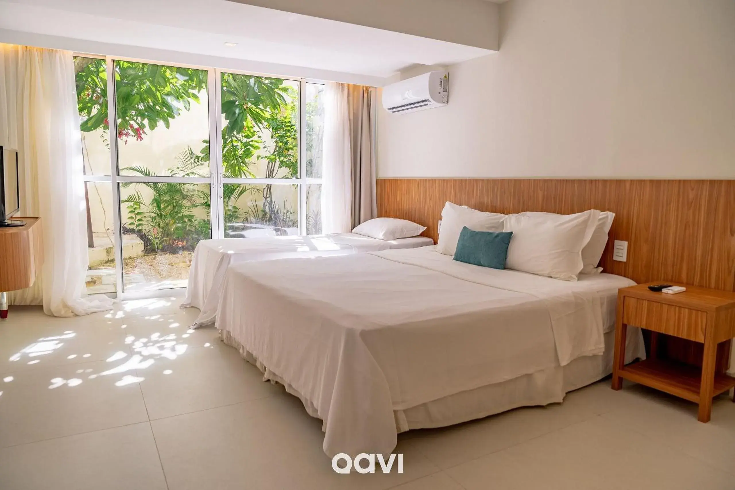 Two-Bedroom Apartment with Garden View in Vip Praia Hotel em Ponta Negra Two-Bedroom Apartment with Garden View in Vip Praia Hotel em Ponta Negra