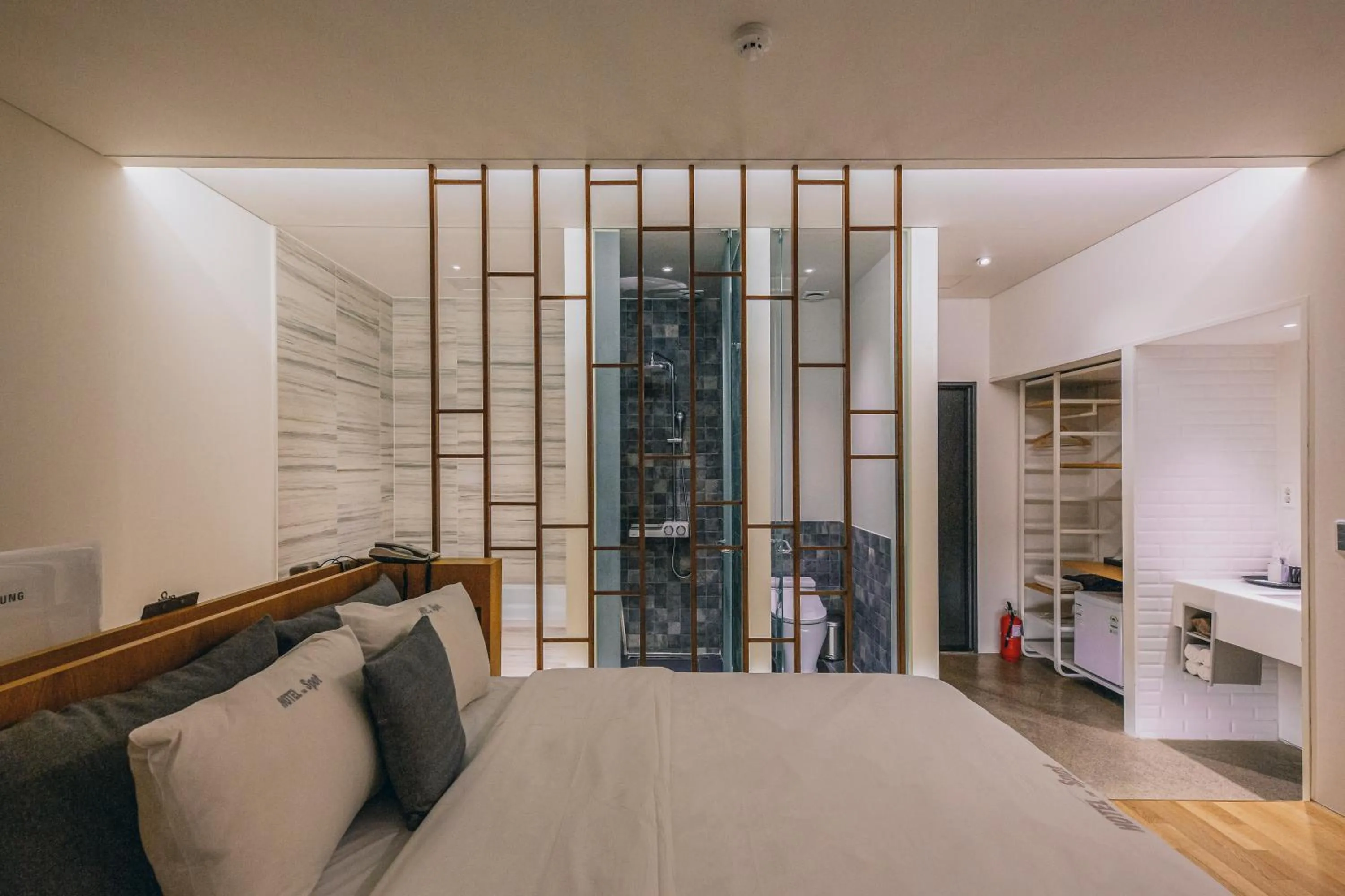 Bed in Gwangju Hotel the spot