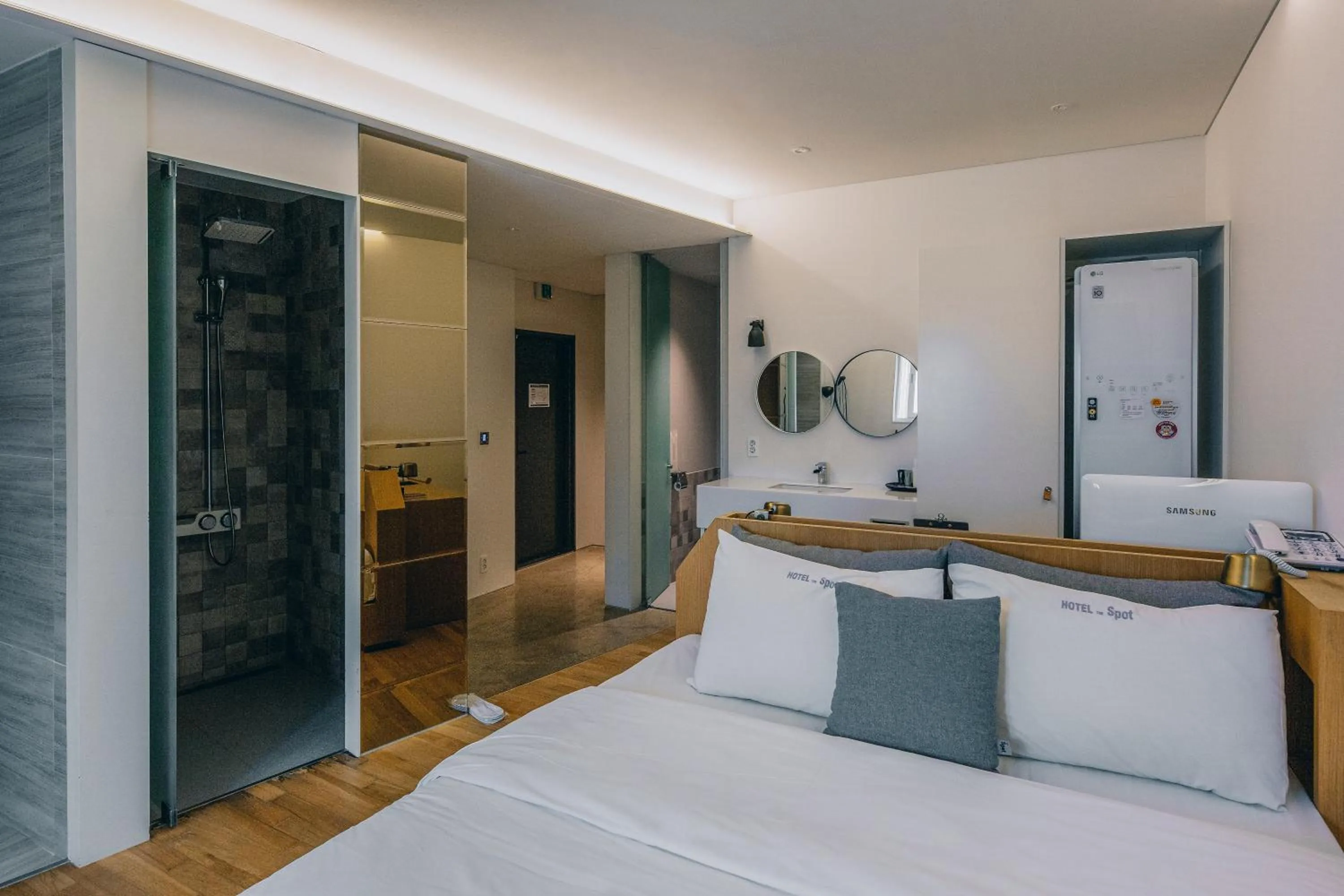 Bed in Gwangju Hotel the spot