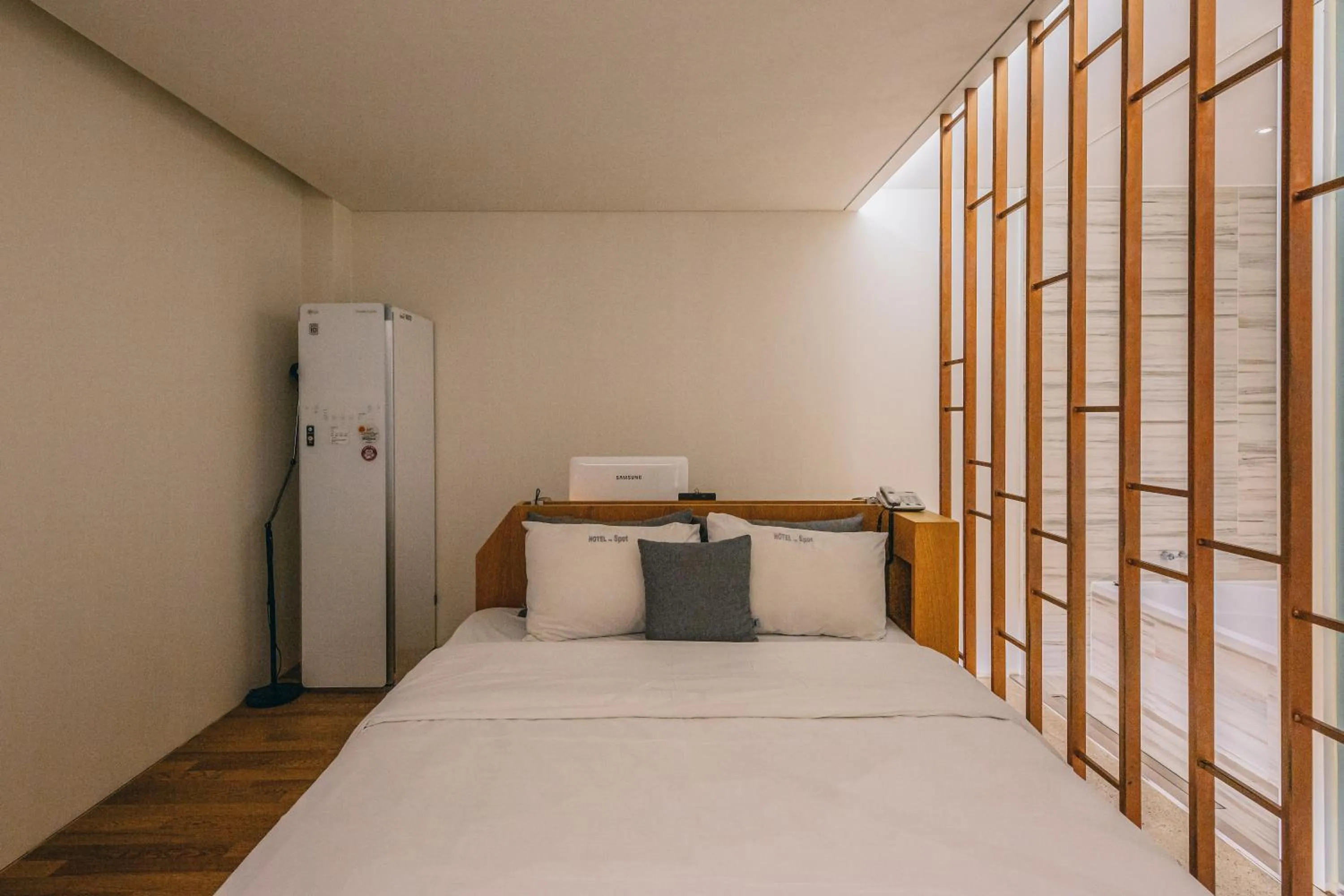 Bed in Gwangju Hotel the spot