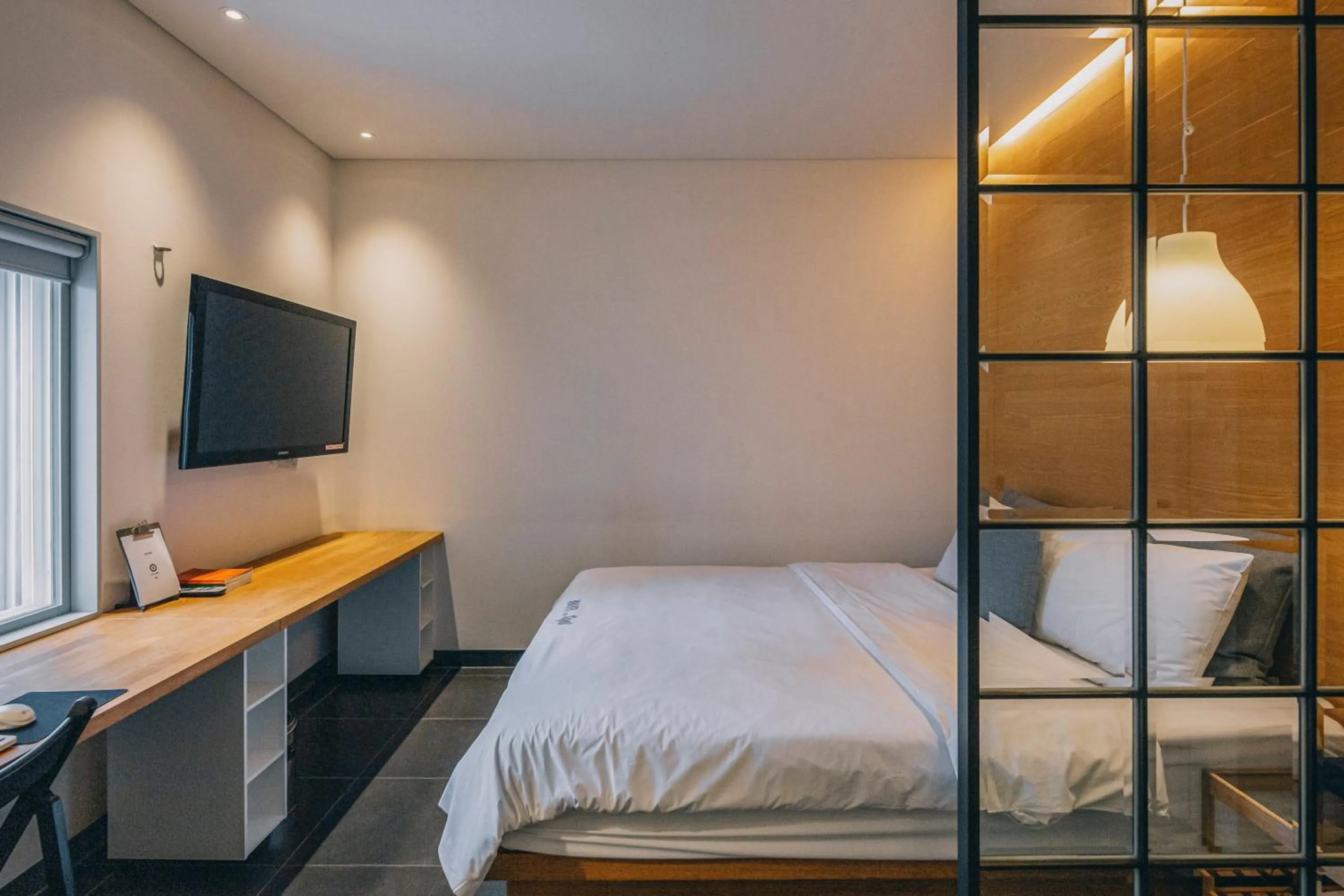 Bed in Gwangju Hotel the spot