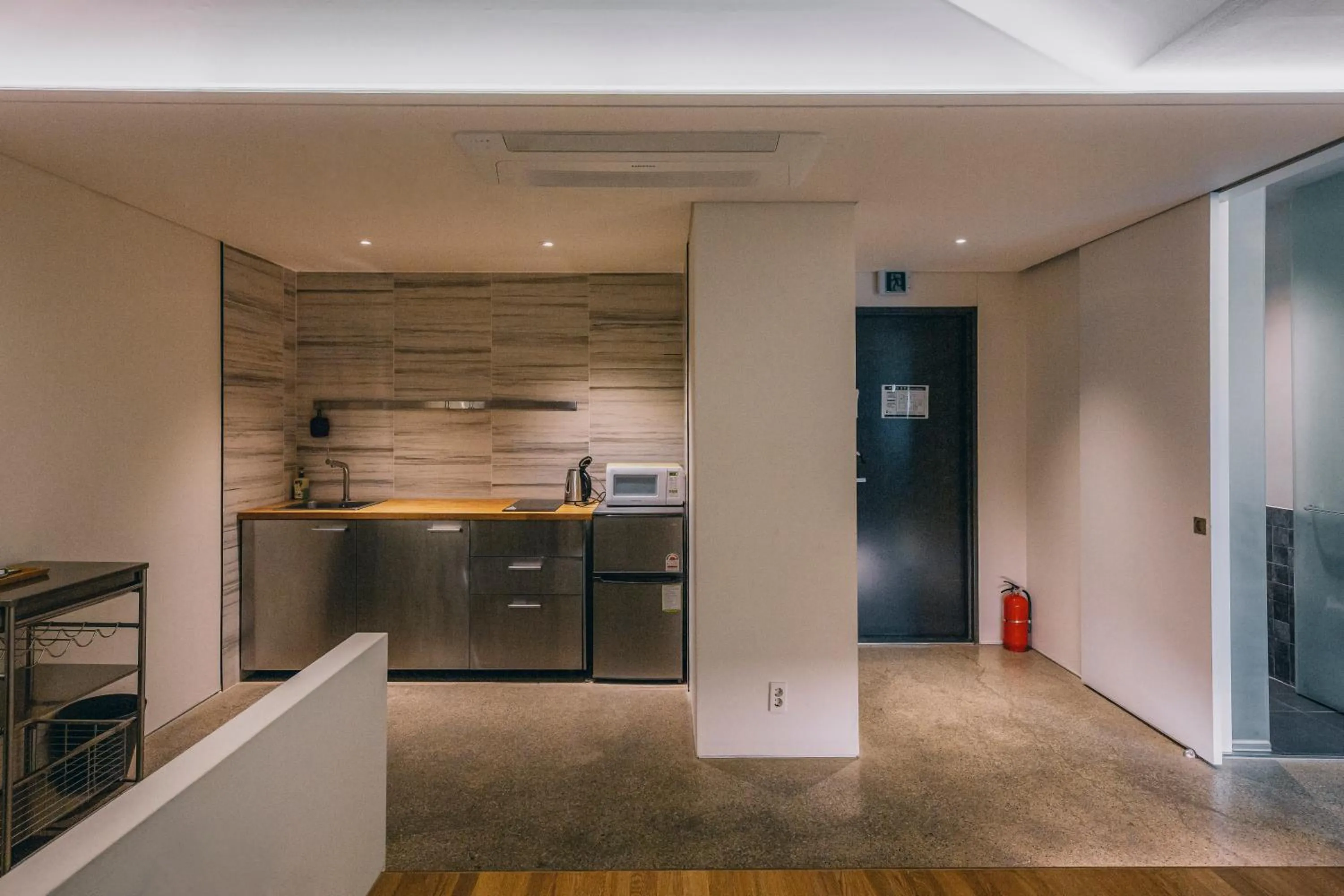 kitchen in Gwangju Hotel the spot